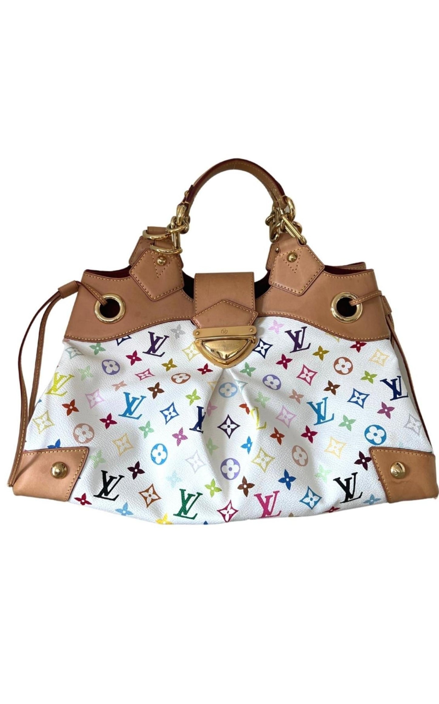 White Monogram Multicolore Canvas Ursula Bag