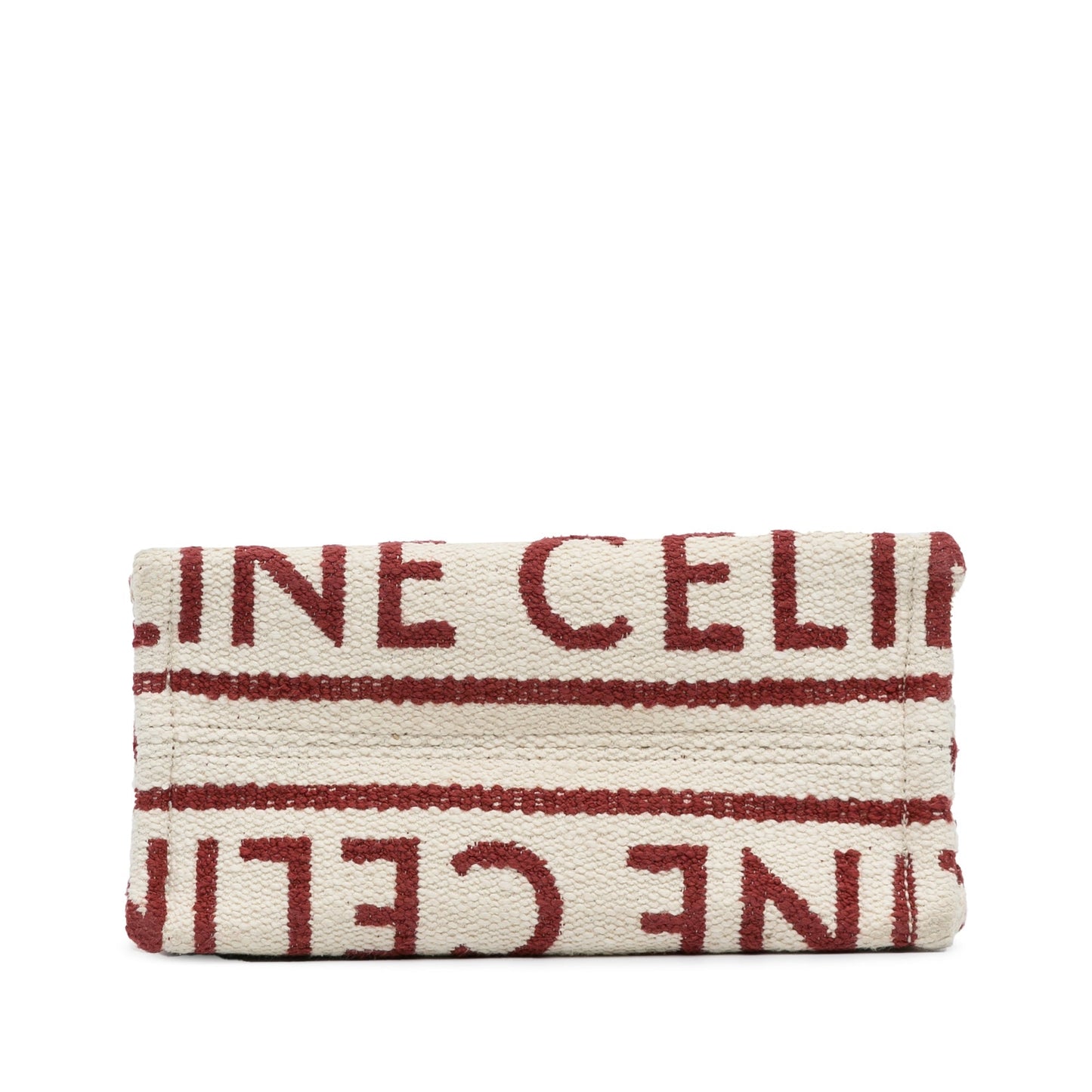 Celine All Over Cabas Thais Small Red Canvas