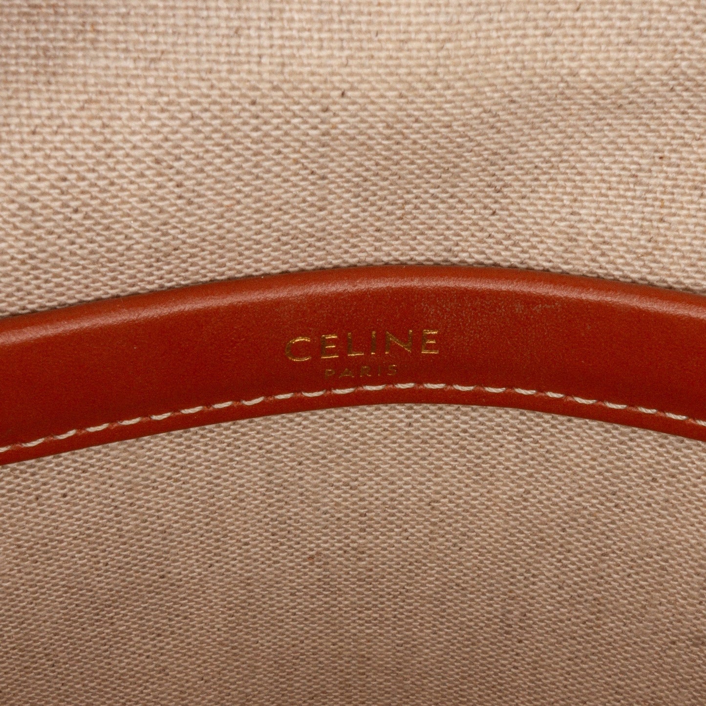 Celine All Over Cabas Thais Small Red Canvas