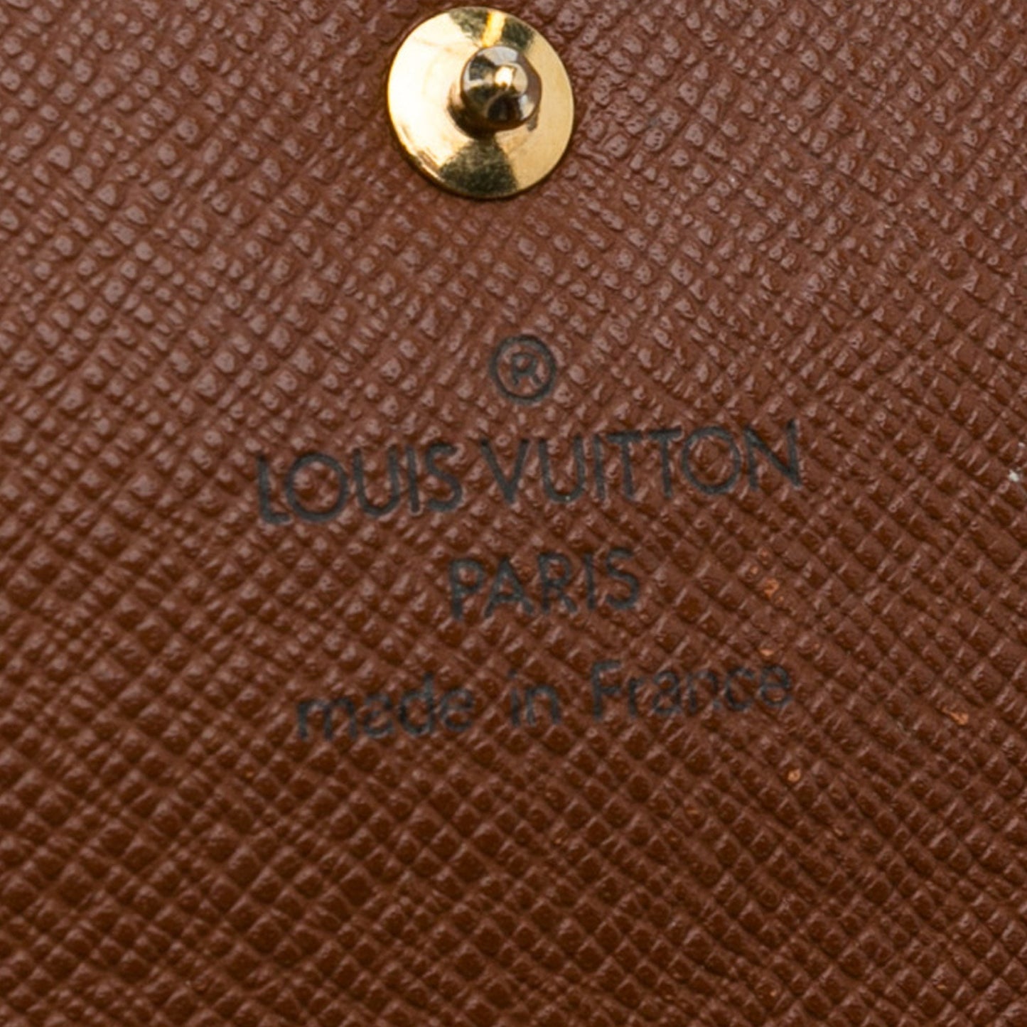 Brown Louis Vuitton Monogram Sarah Long Wallet