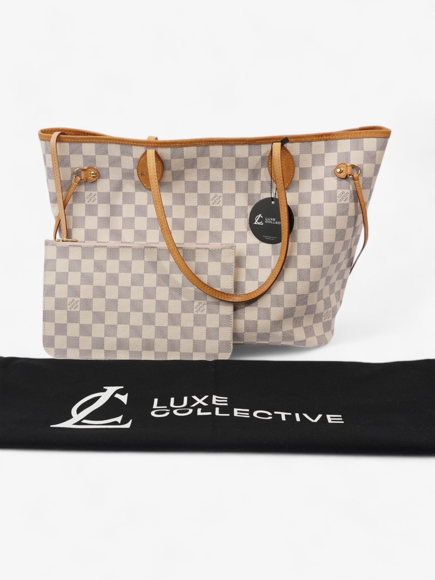 Louis Vuitton Neverfull Damier Azur Coated Canvas MM