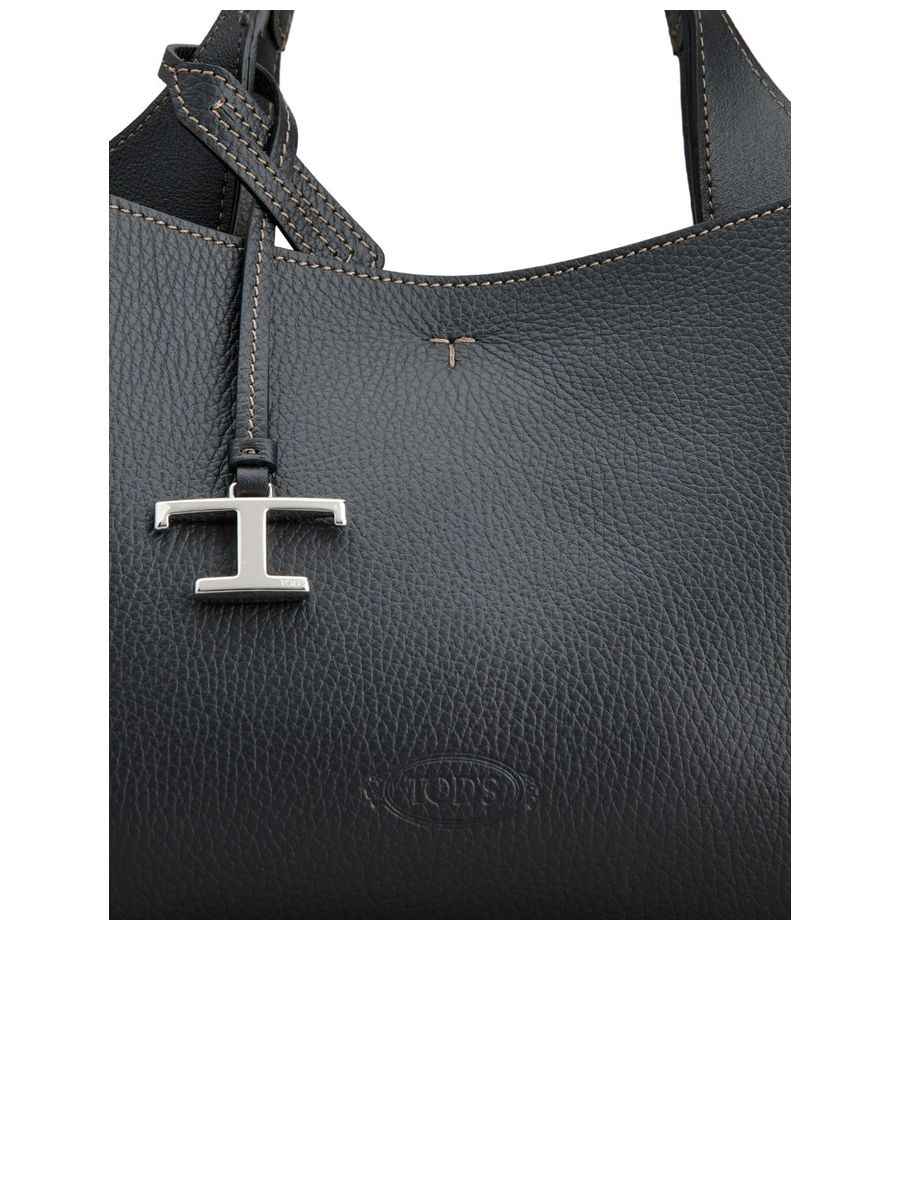 Medium Logoplaque Leather Tote