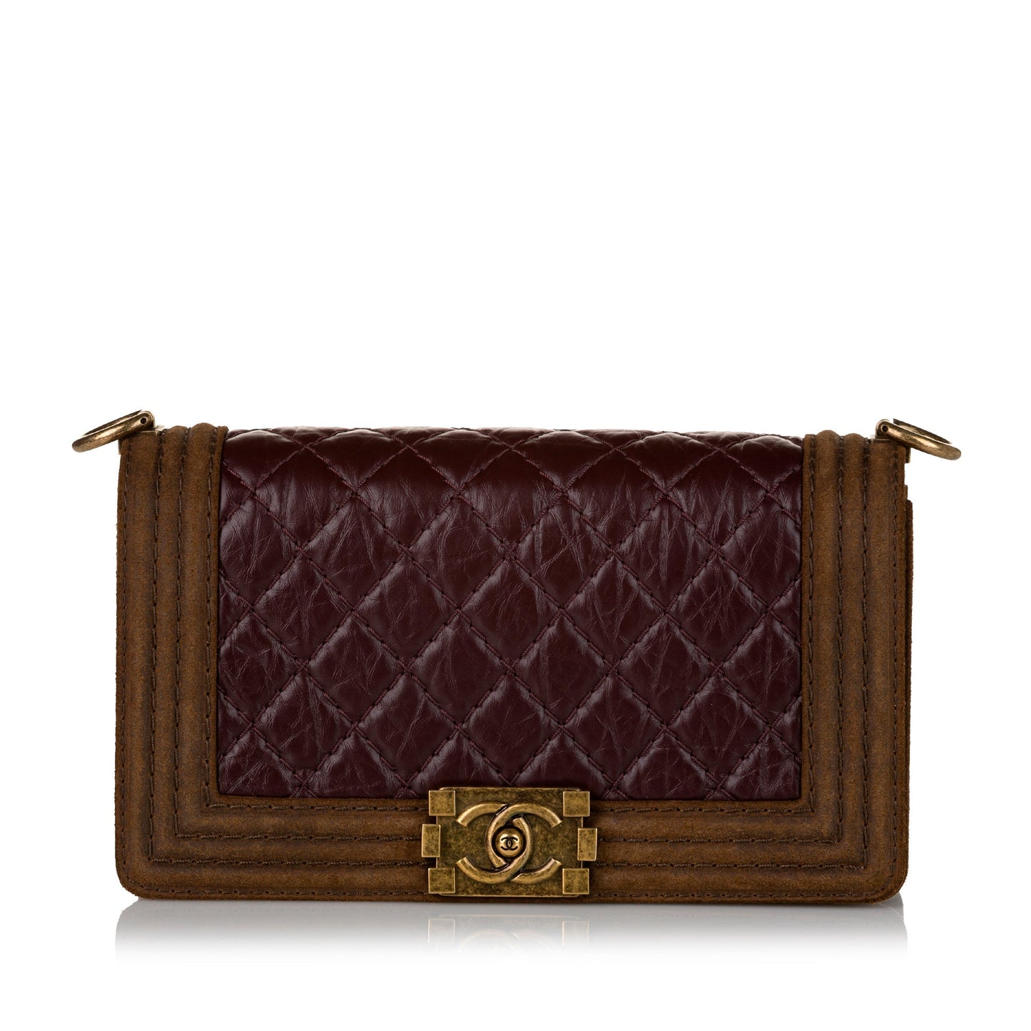 Chanel Boy Flap Brown Lambskin Gold