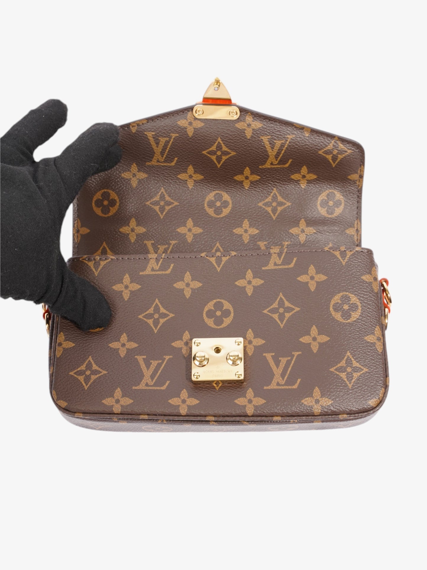 Louis Vuitton Pochette Metis East West Bag Monogram Coated Canvas