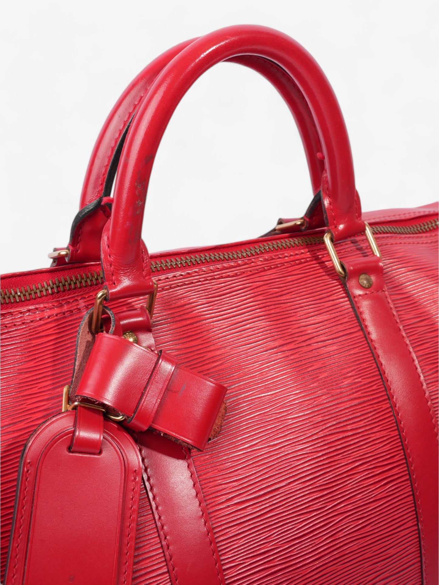 Louis Vuitton Keepall Red Epi Leather 50