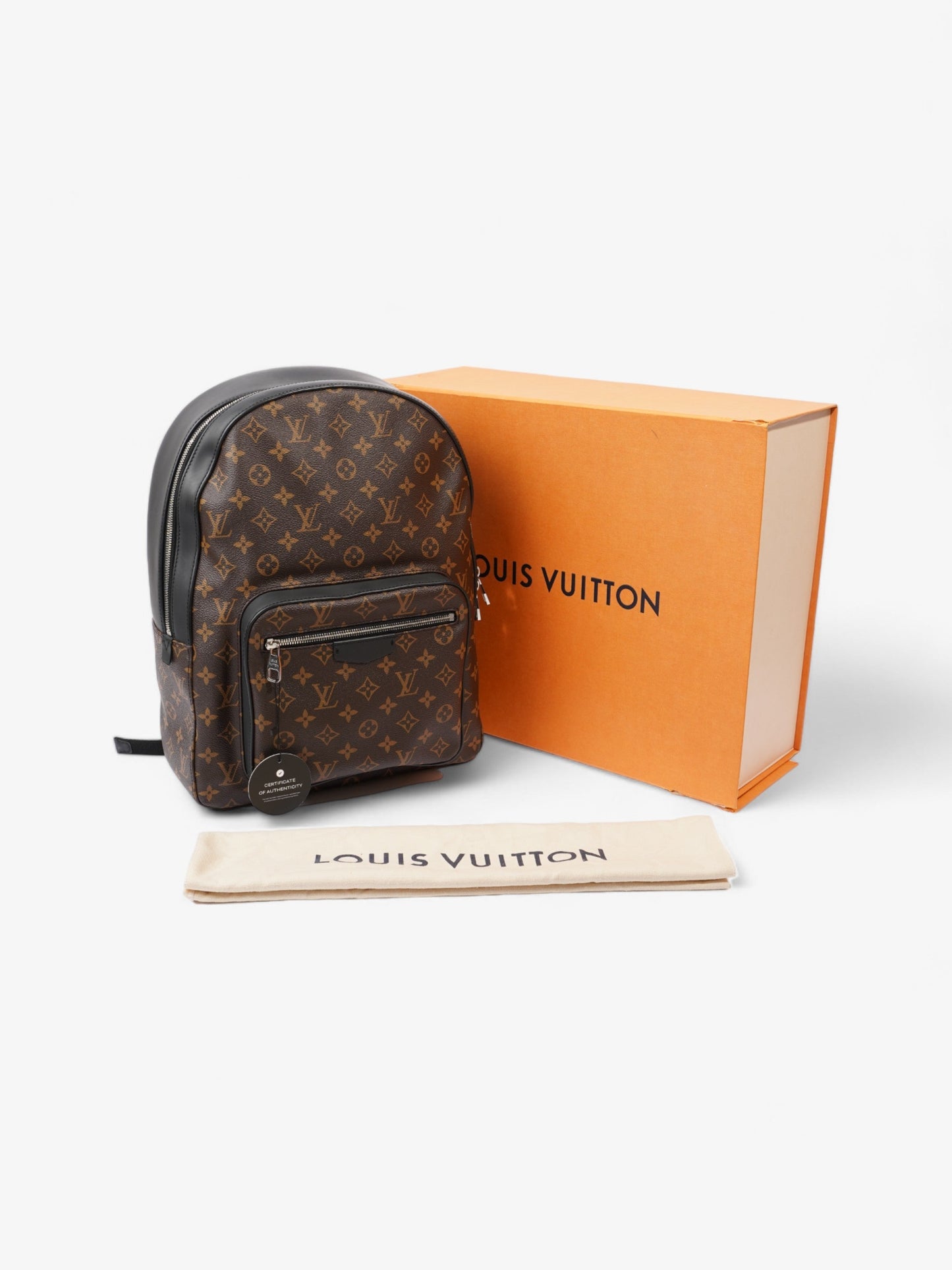 Louis Vuitton Josh Rucksack Monogram / Black Coated Canvas