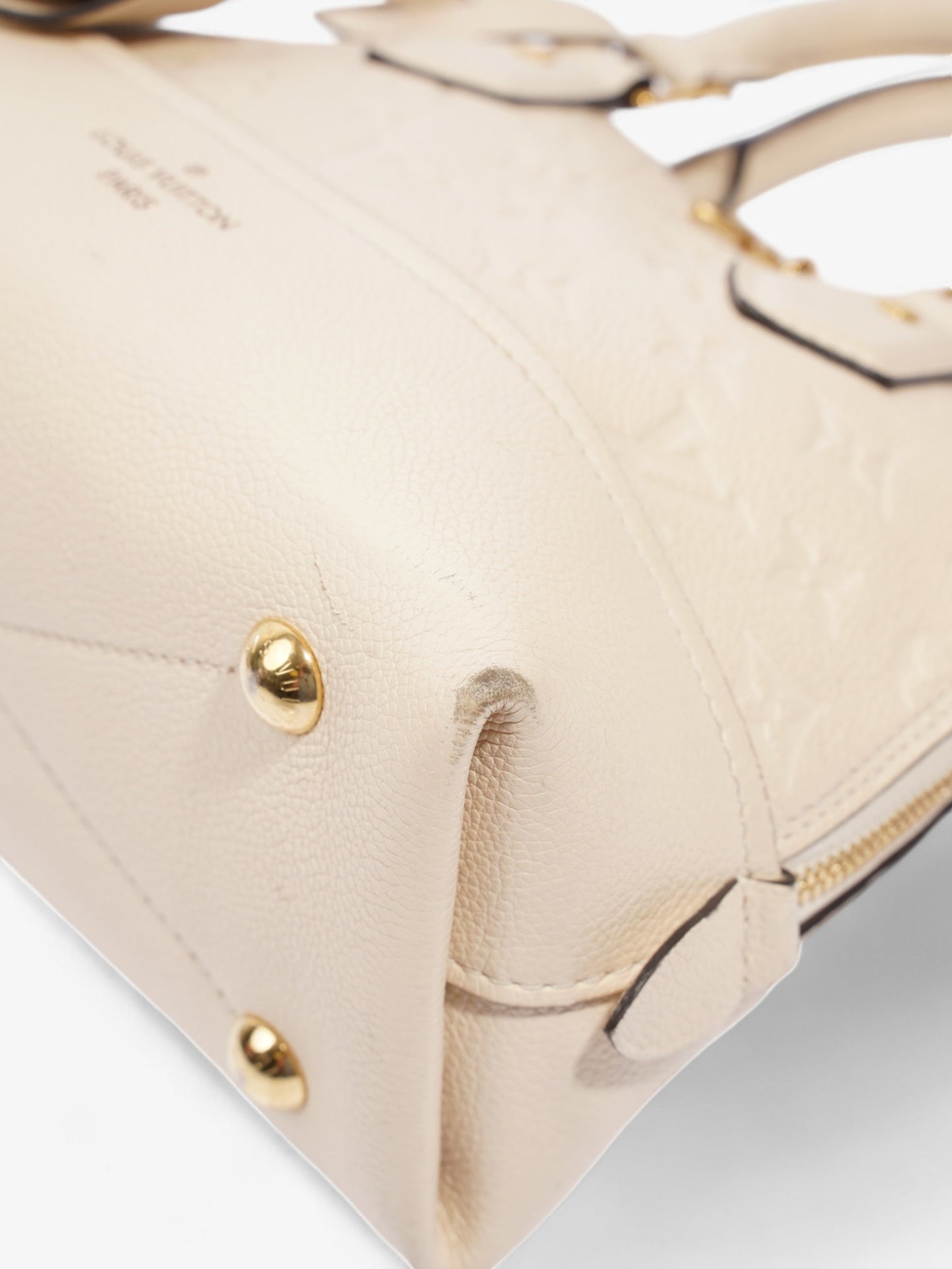 Louis Vuitton Neo Alma BB Beige / Black Embossed Leather BB