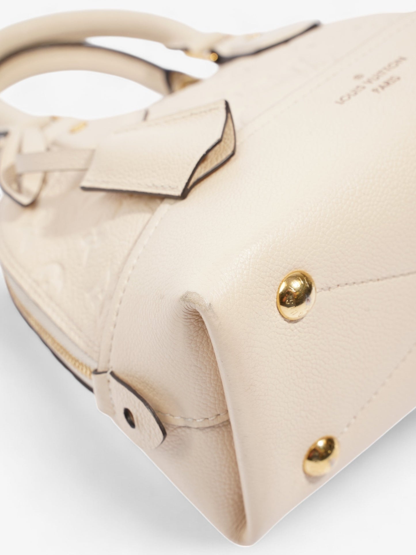 Louis Vuitton Neo Alma BB Beige / Black Embossed Leather BB