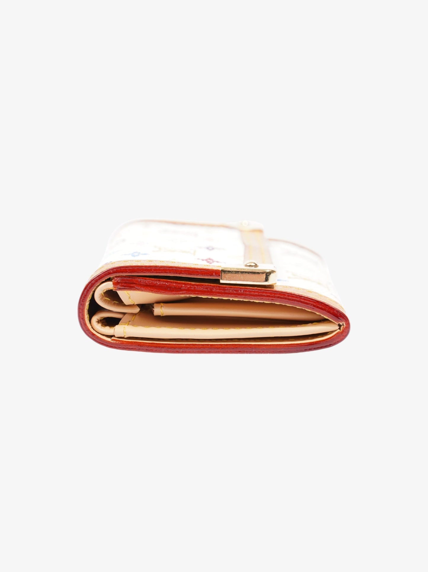 Louis Vuitton Porte Monnaie Monogram Multicolour / White Canvas