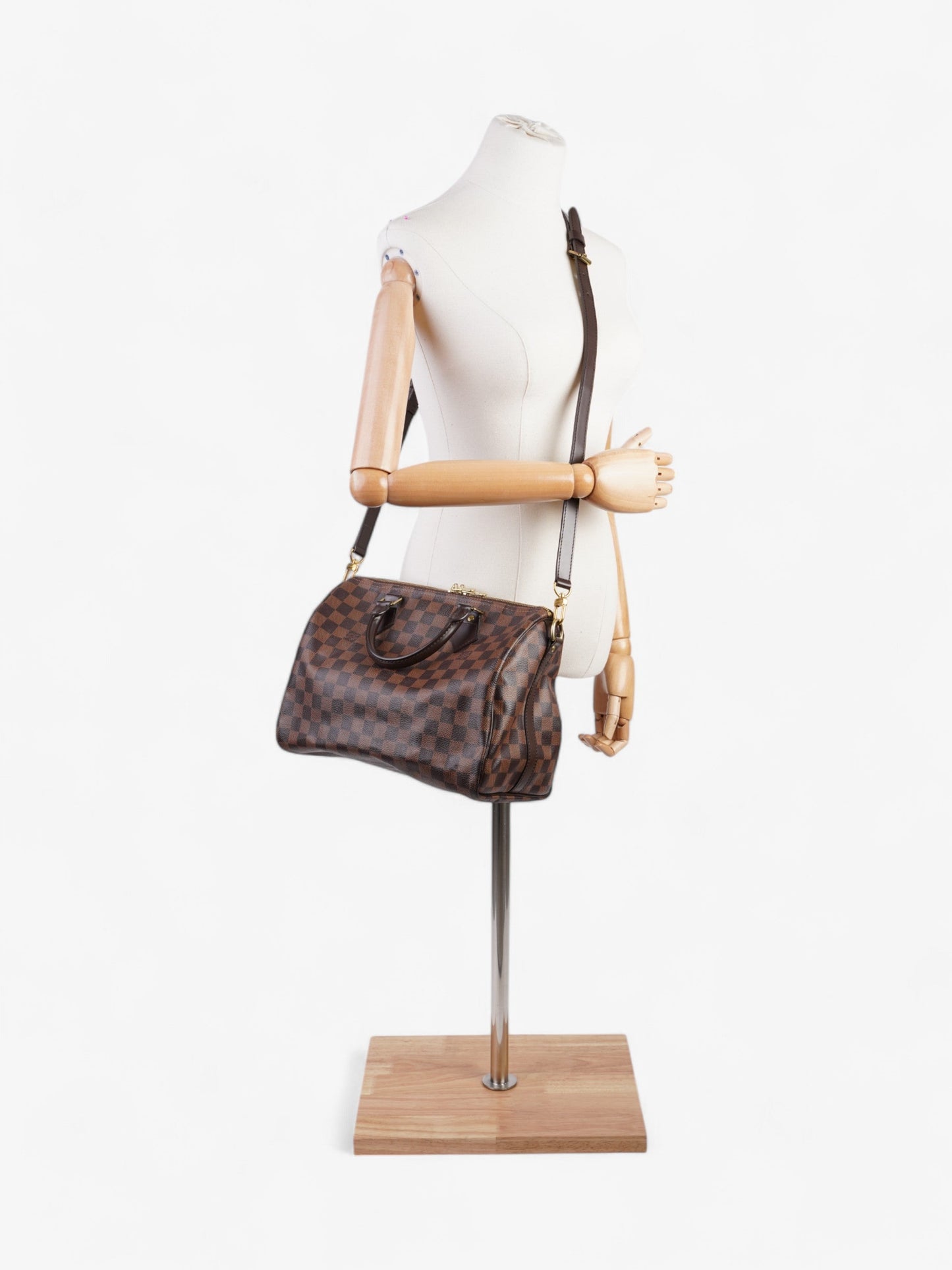 Louis Vuitton Speedy Bandouli猫re Damier Ebene Coated Canvas 30