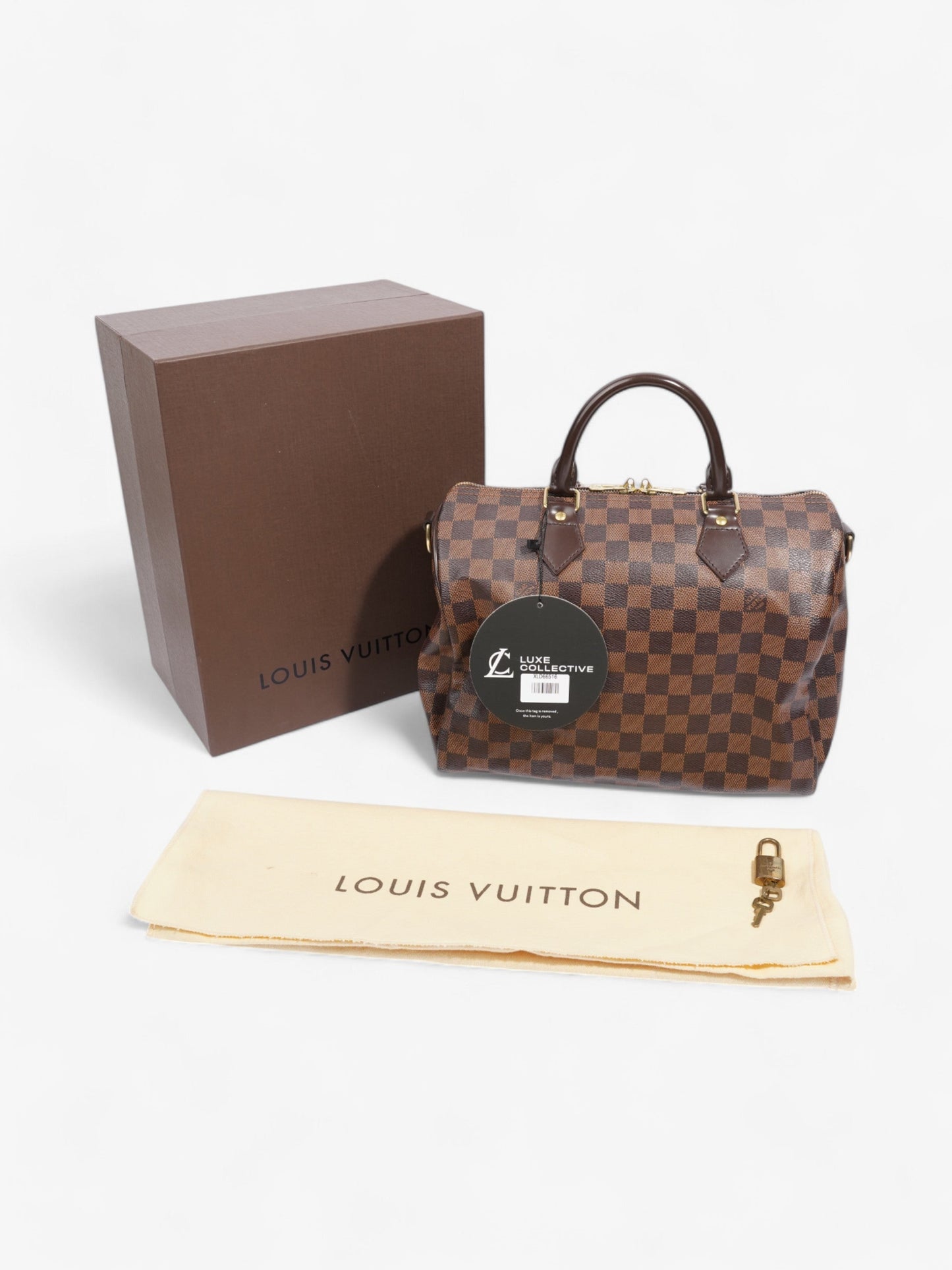 Louis Vuitton Speedy Bandouli猫re Damier Ebene Coated Canvas 30