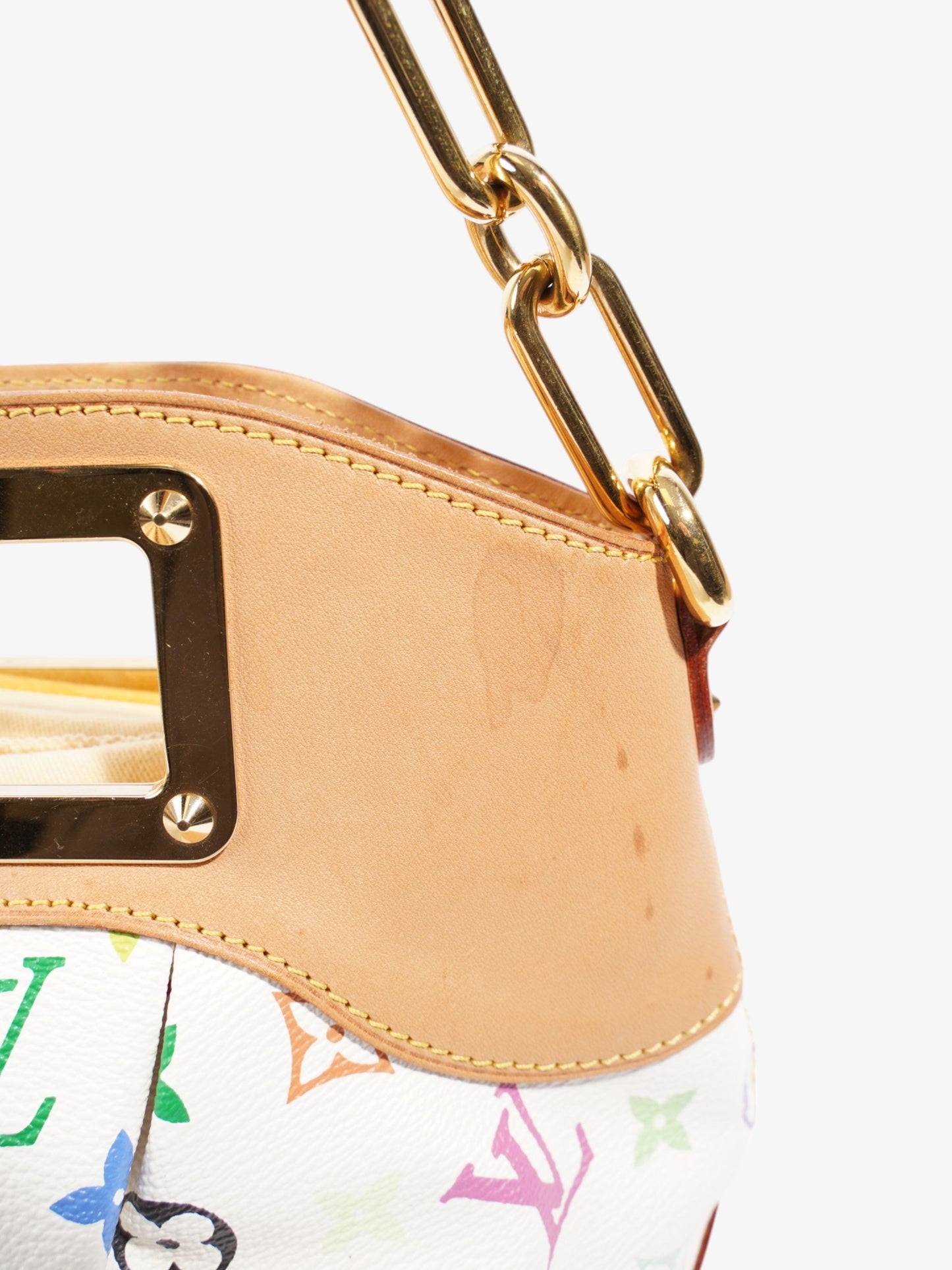 Louis Vuitton Takashi Murakami Judy White / Multicolour Coated Canvas PM