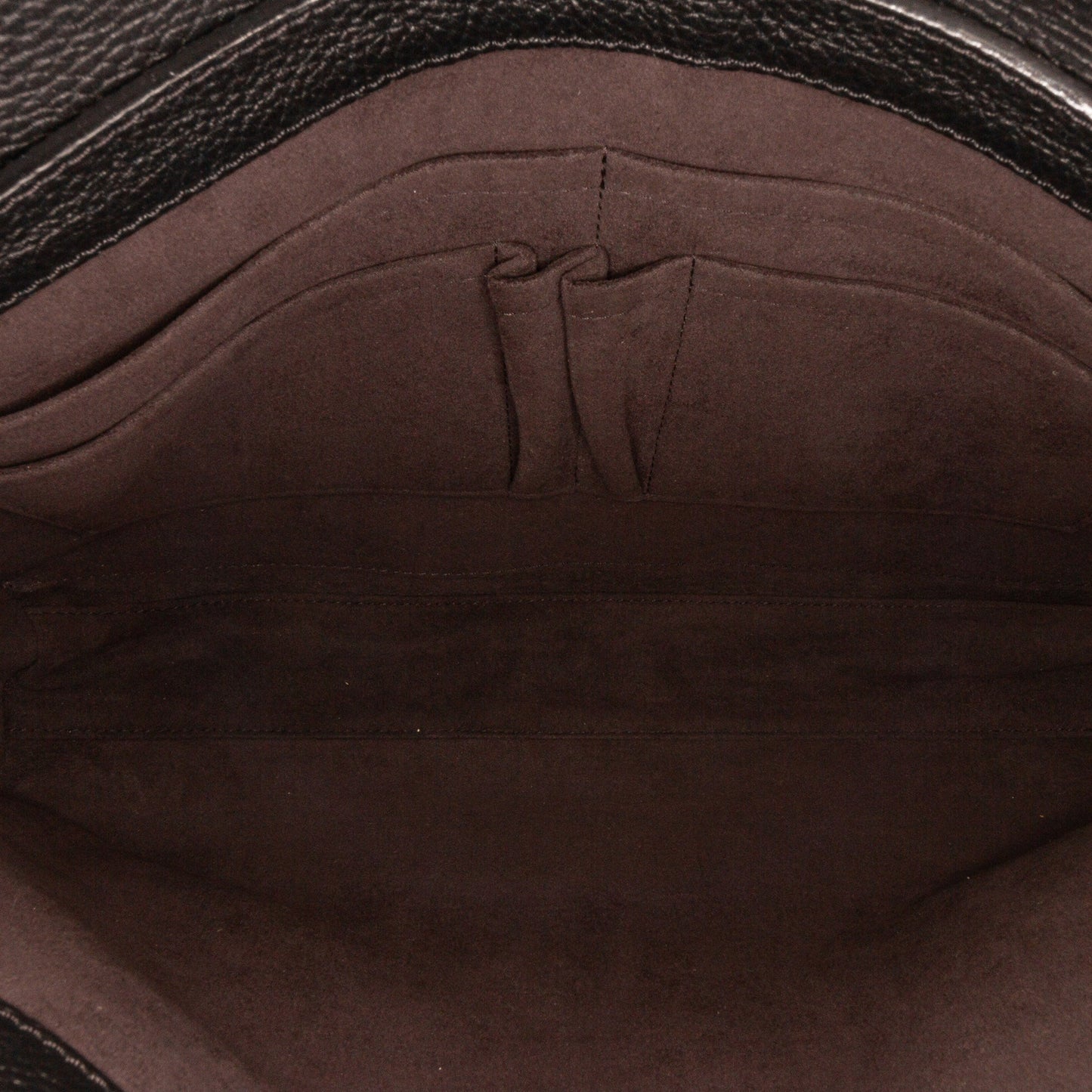 Black Louis Vuitton Taurillon Serviette Dorian Business Bag