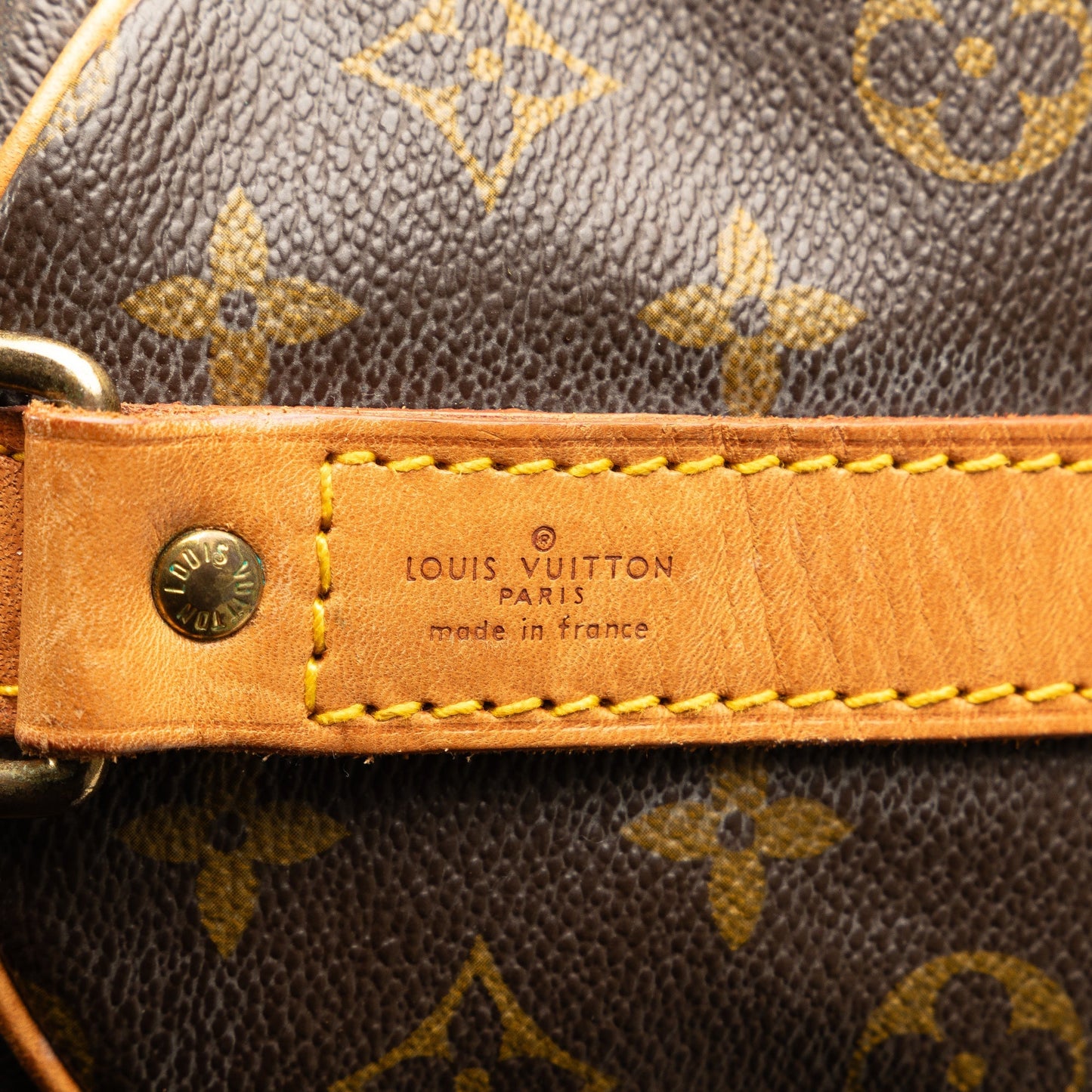 Brown Louis Vuitton Monogram Keepall Bandouliere 60 Travel Bag