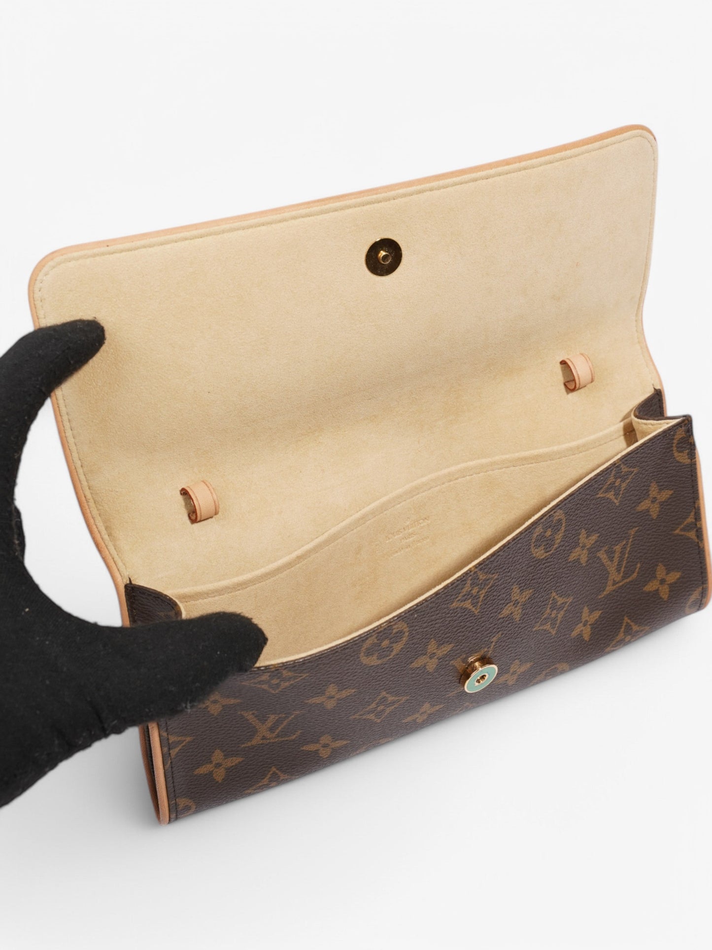 Louis Vuitton Pochette Twin Monogram Coated Canvas GM