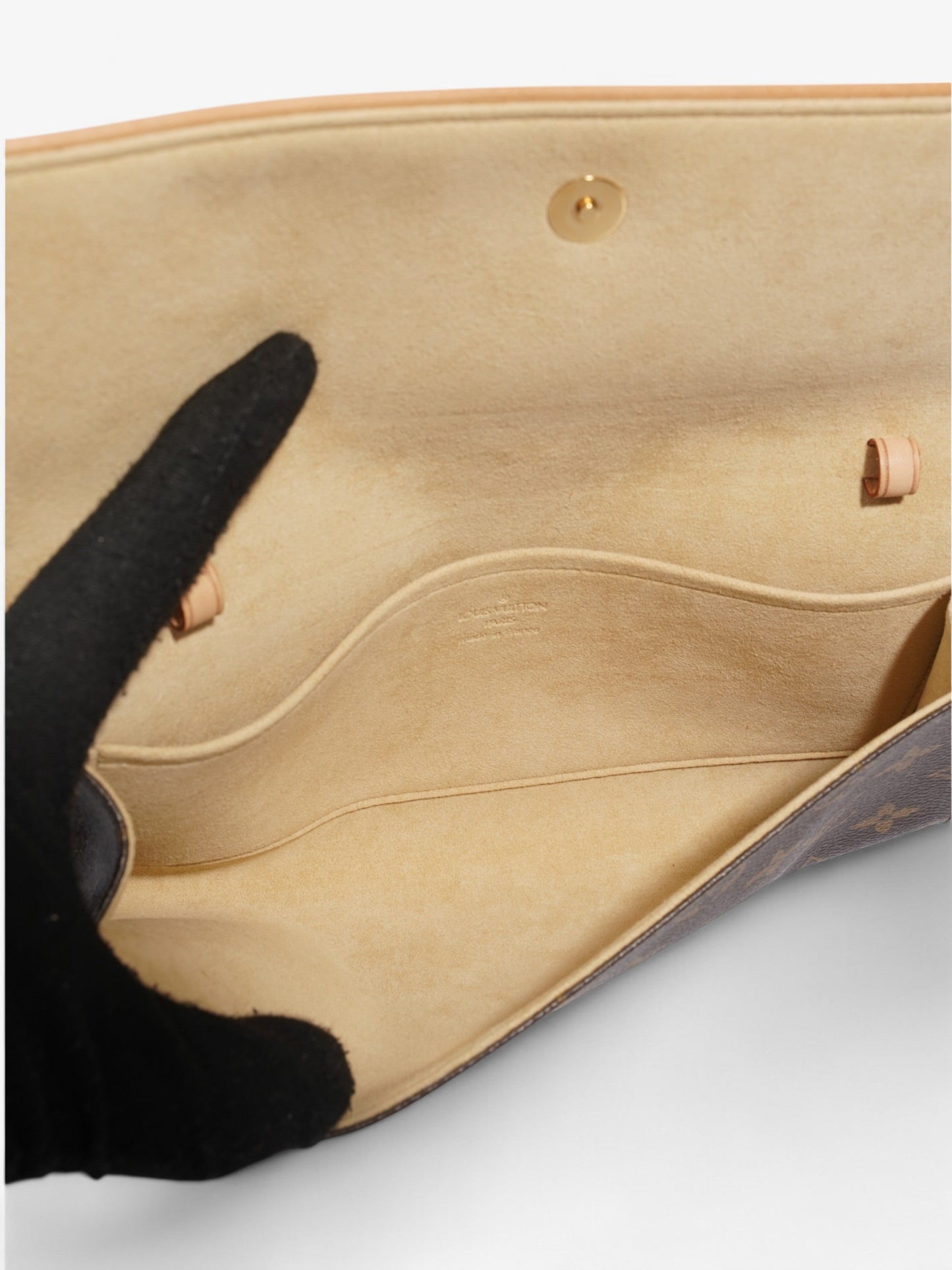 Louis Vuitton Pochette Twin Monogram Coated Canvas GM