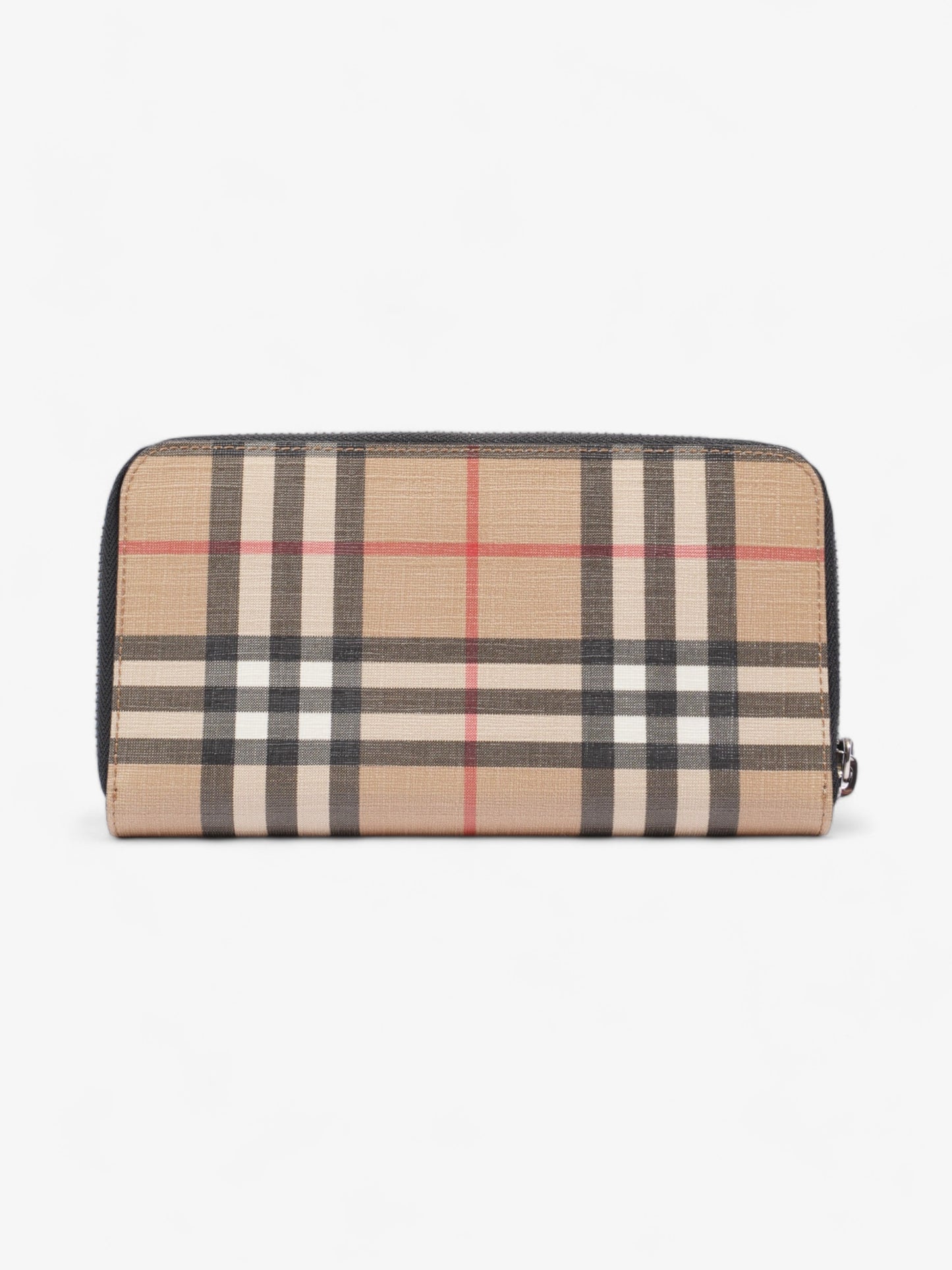 Burberry Elmore Zip Around Wallet House Check Canvas