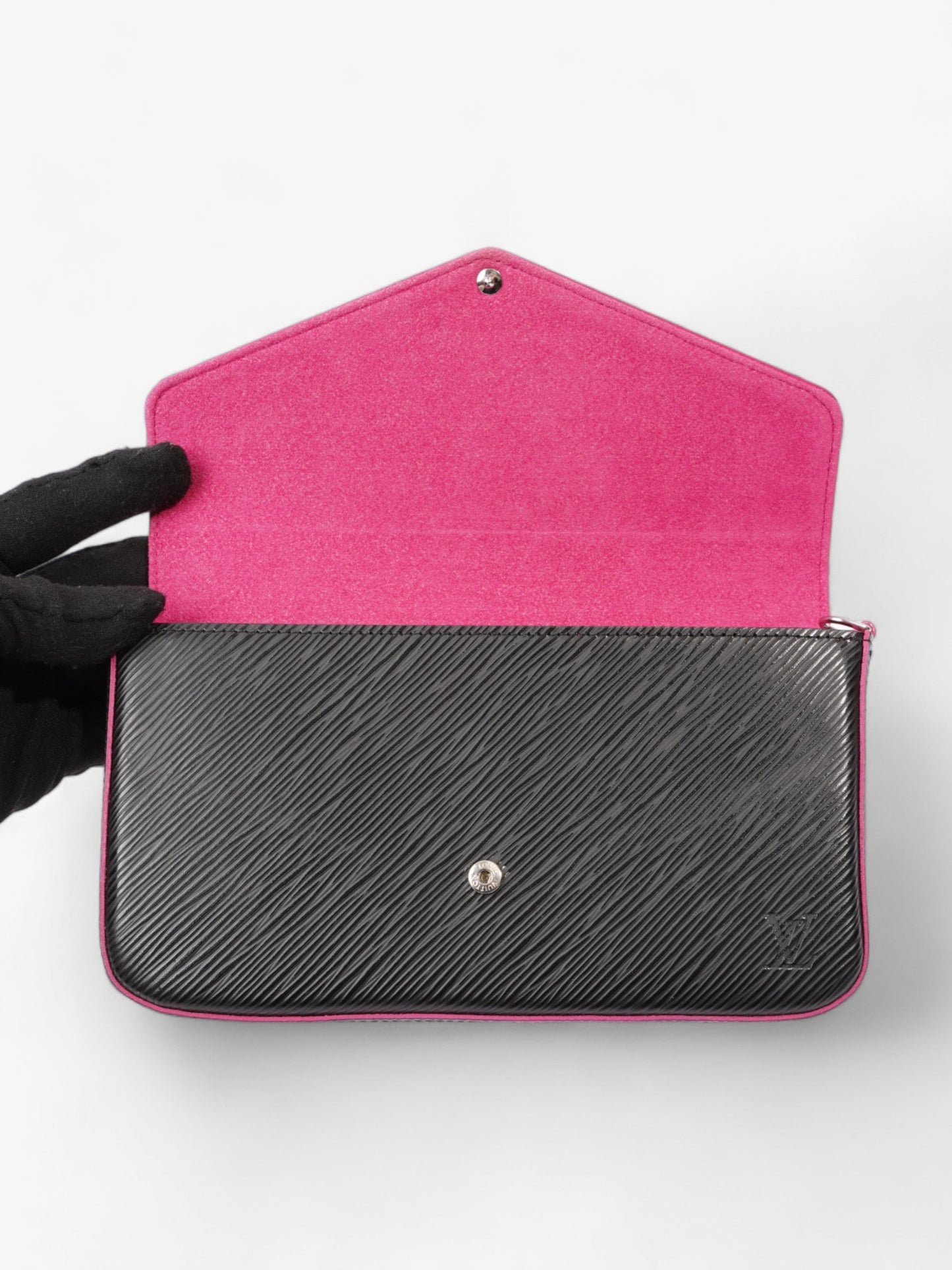 Louis Vuitton Pochette Felicie Black Epi Leather