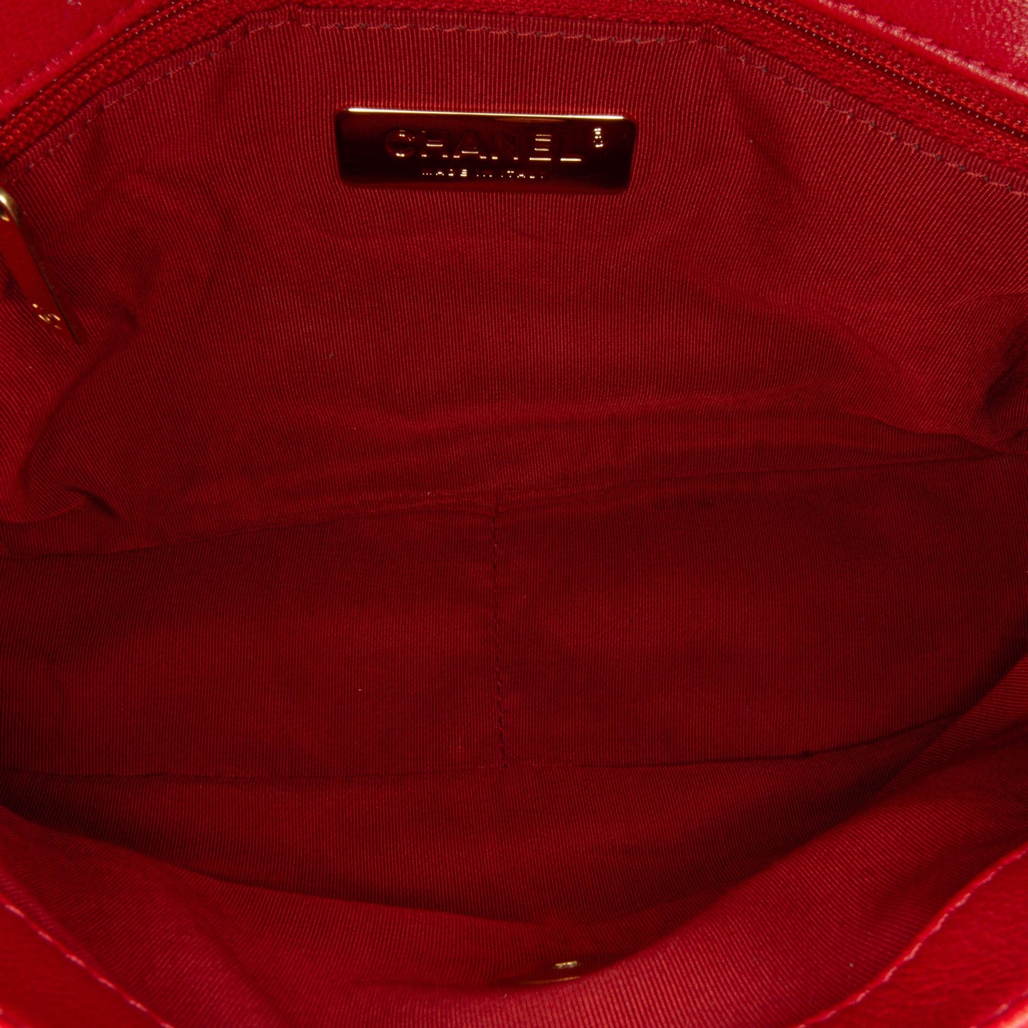 Chanel 19 Flap Bag Medium Red Lambskin Gold