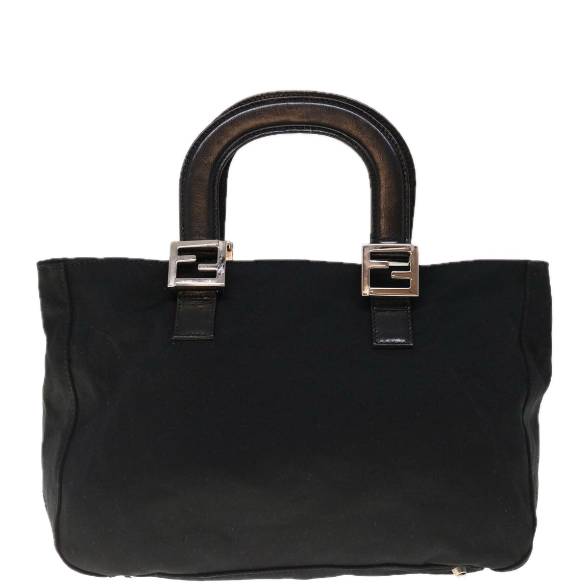FENDI Hand Bag Nylon Black yk10512