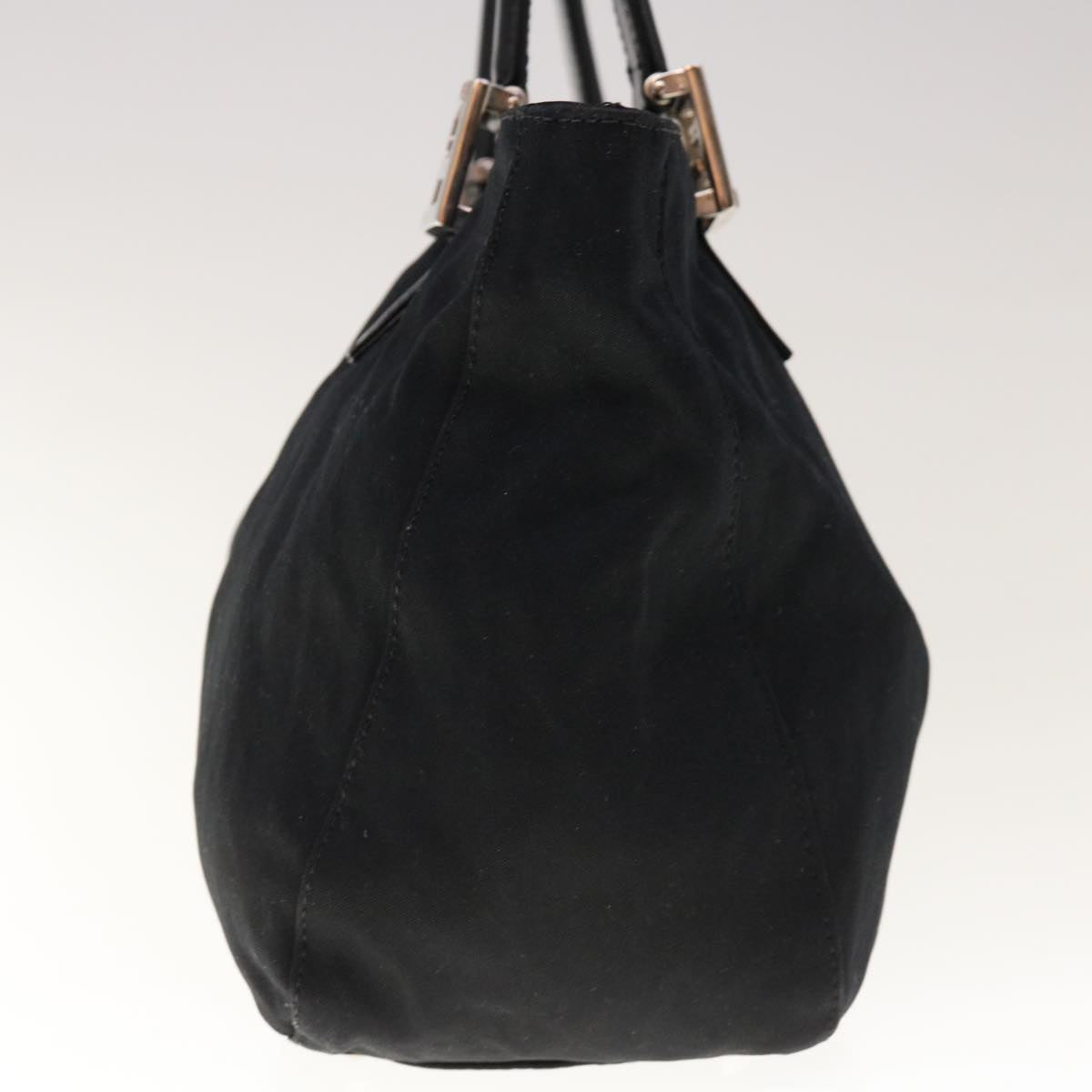 FENDI Hand Bag Nylon Black yk10512