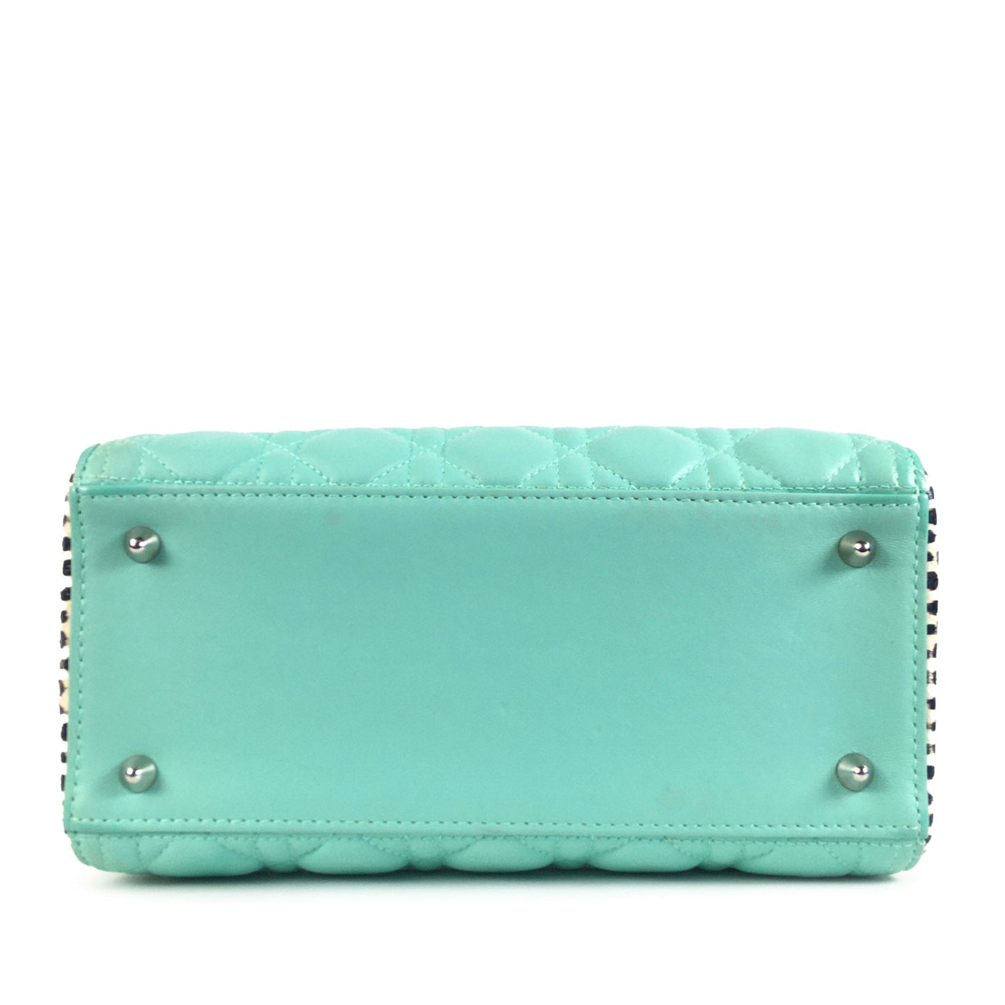 Lady Dior Medium Tricolor Lambskin and Python Cannage