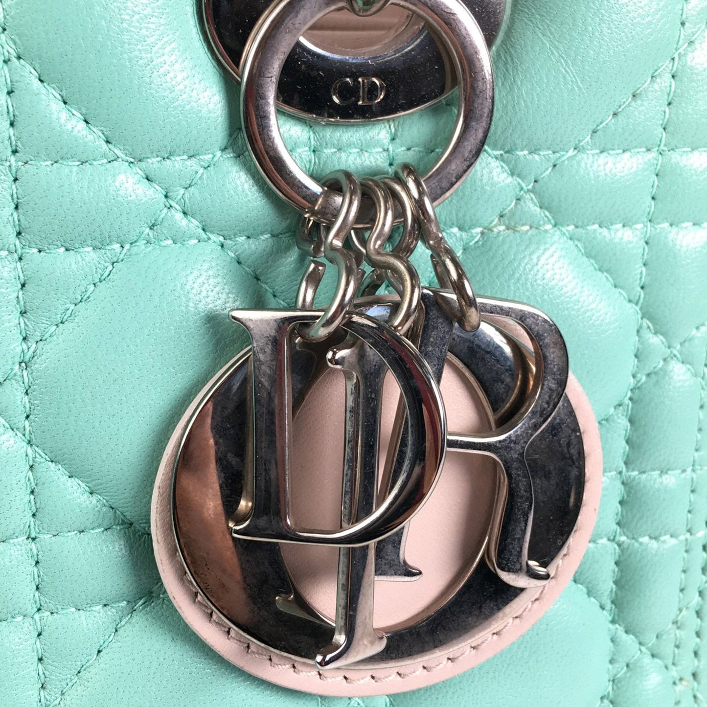 Lady Dior Medium Tricolor Lambskin and Python Cannage