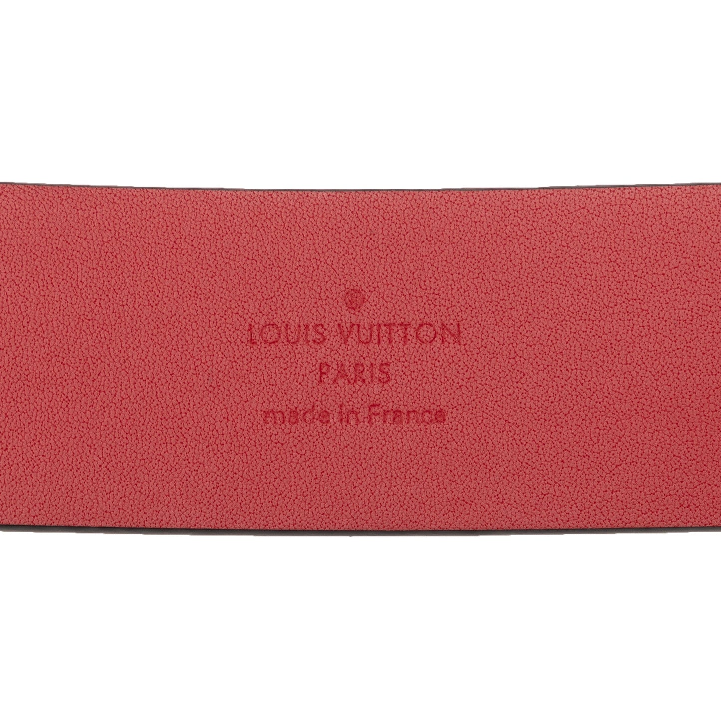 Red Louis Vuitton 2013 Maison Fondee en 1854 Belt