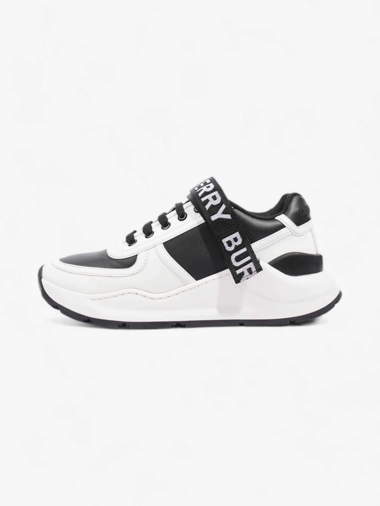 Burberry Ronnie Trainer Black / White Leather EU 38 UK 5