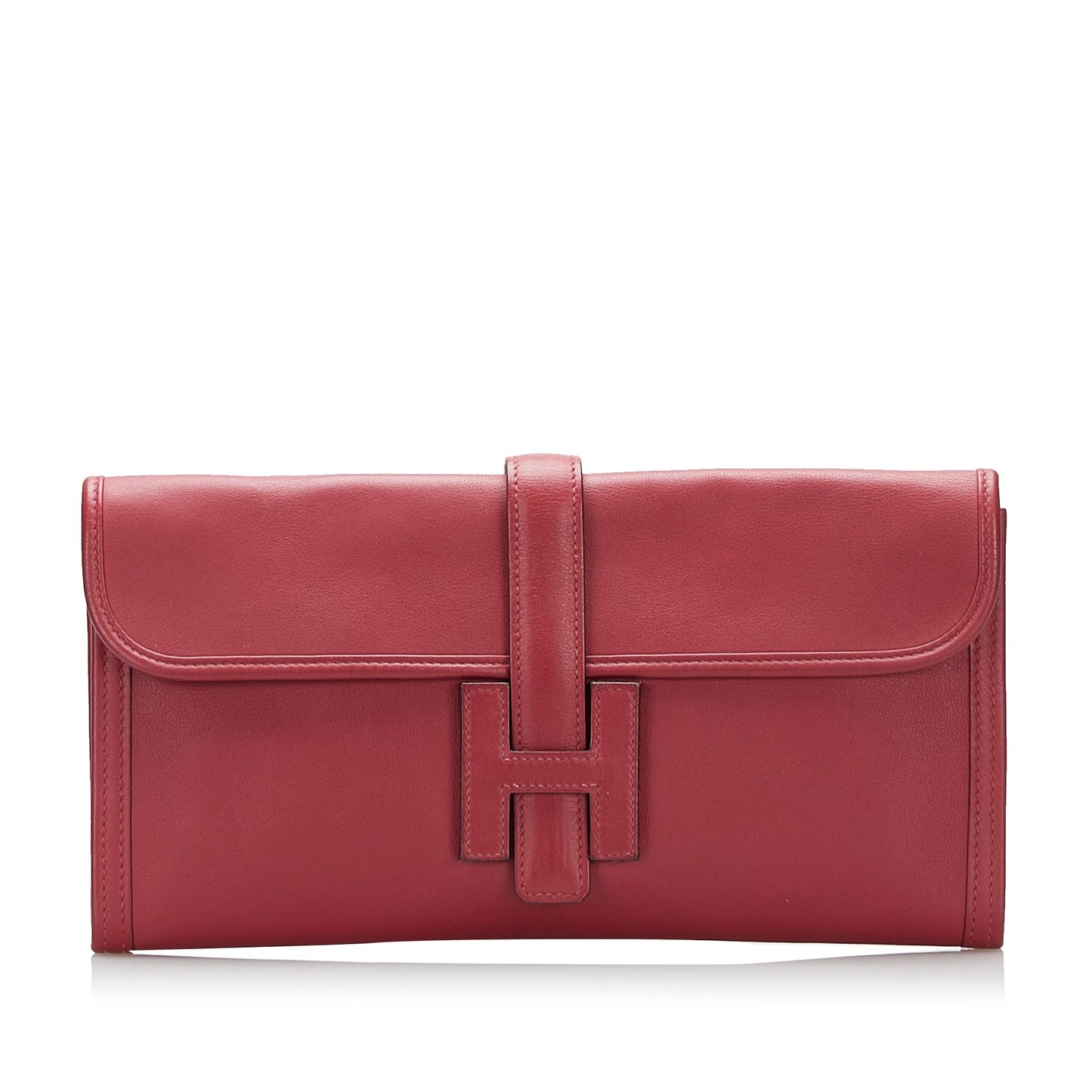 HermÃƒÆ’Ã‚Â¨s Jige Elan Clutch Red Swift