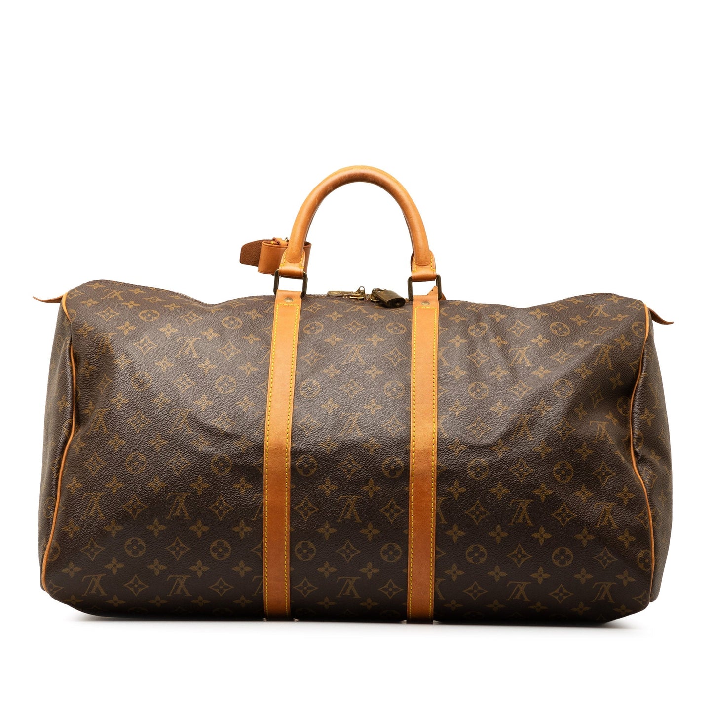 Brown Louis Vuitton Monogram Keepall 55 Travel Bag