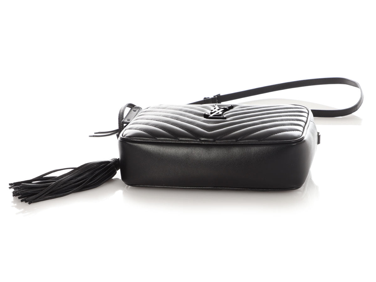 Saint Laurent Medium So Black MatelassÃ© Lou Camera Bag