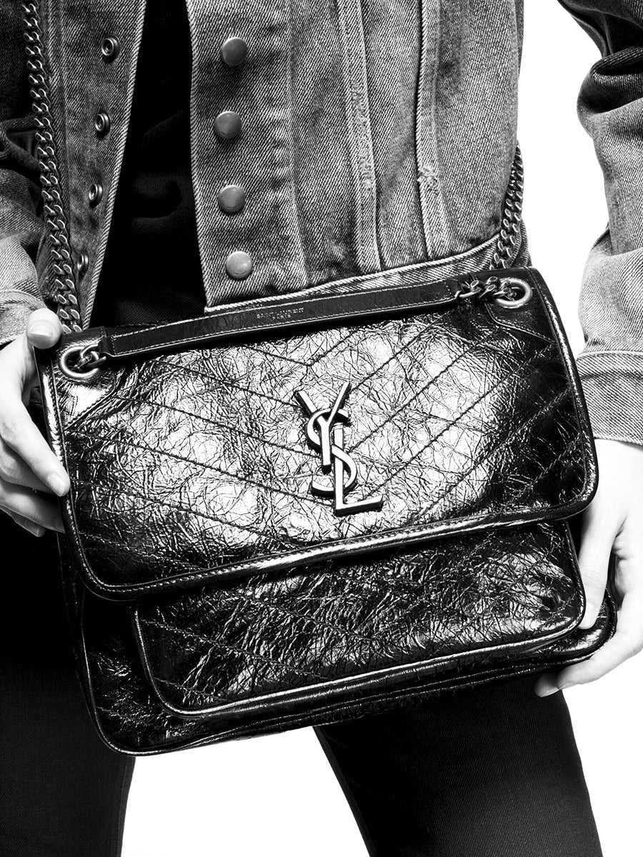 Niki Medium in Crinkled Vintage Leather
