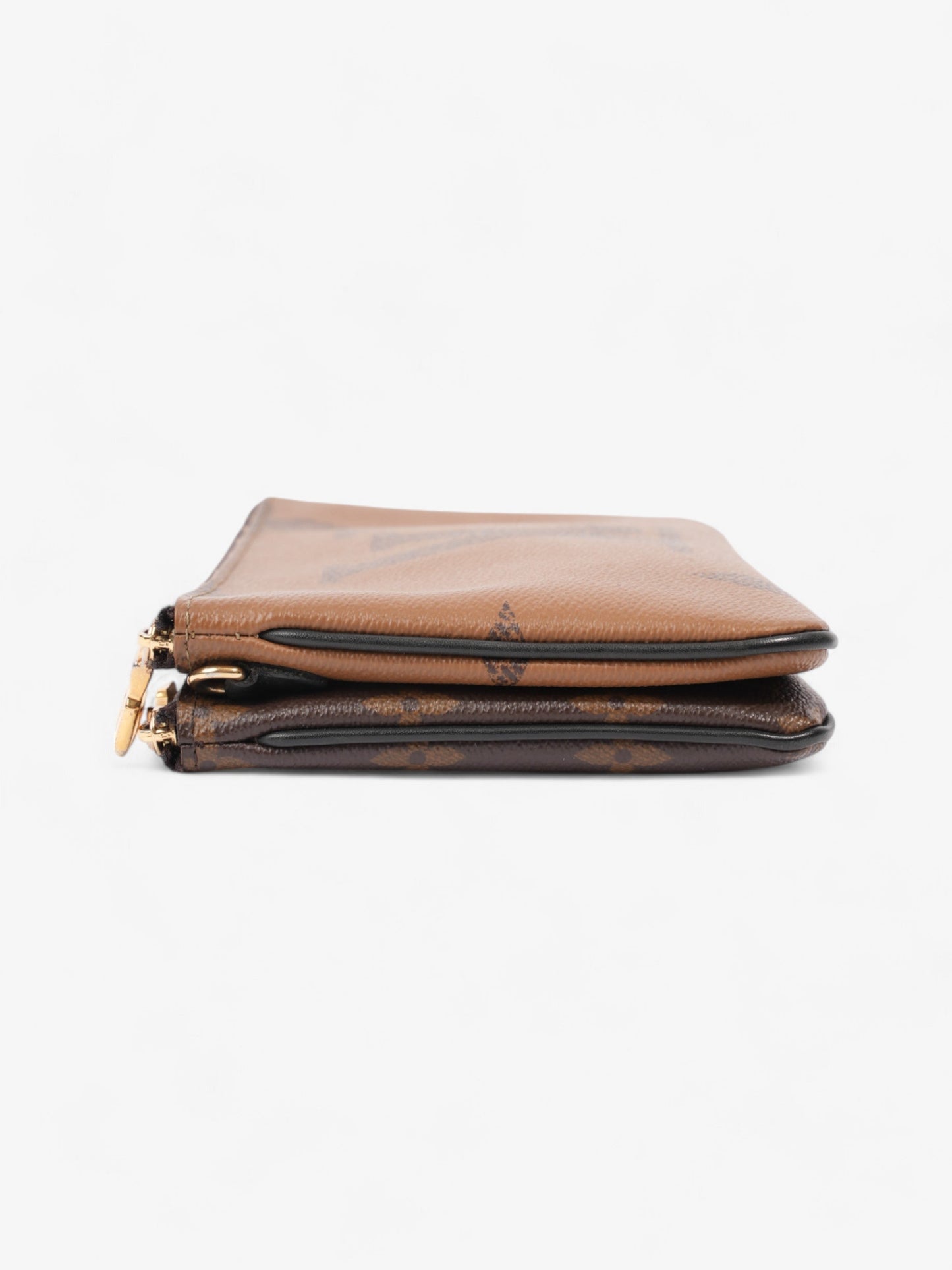 Louis Vuitton Double Zip Pochette Monogram / Reverse Monogram Coated Canvas