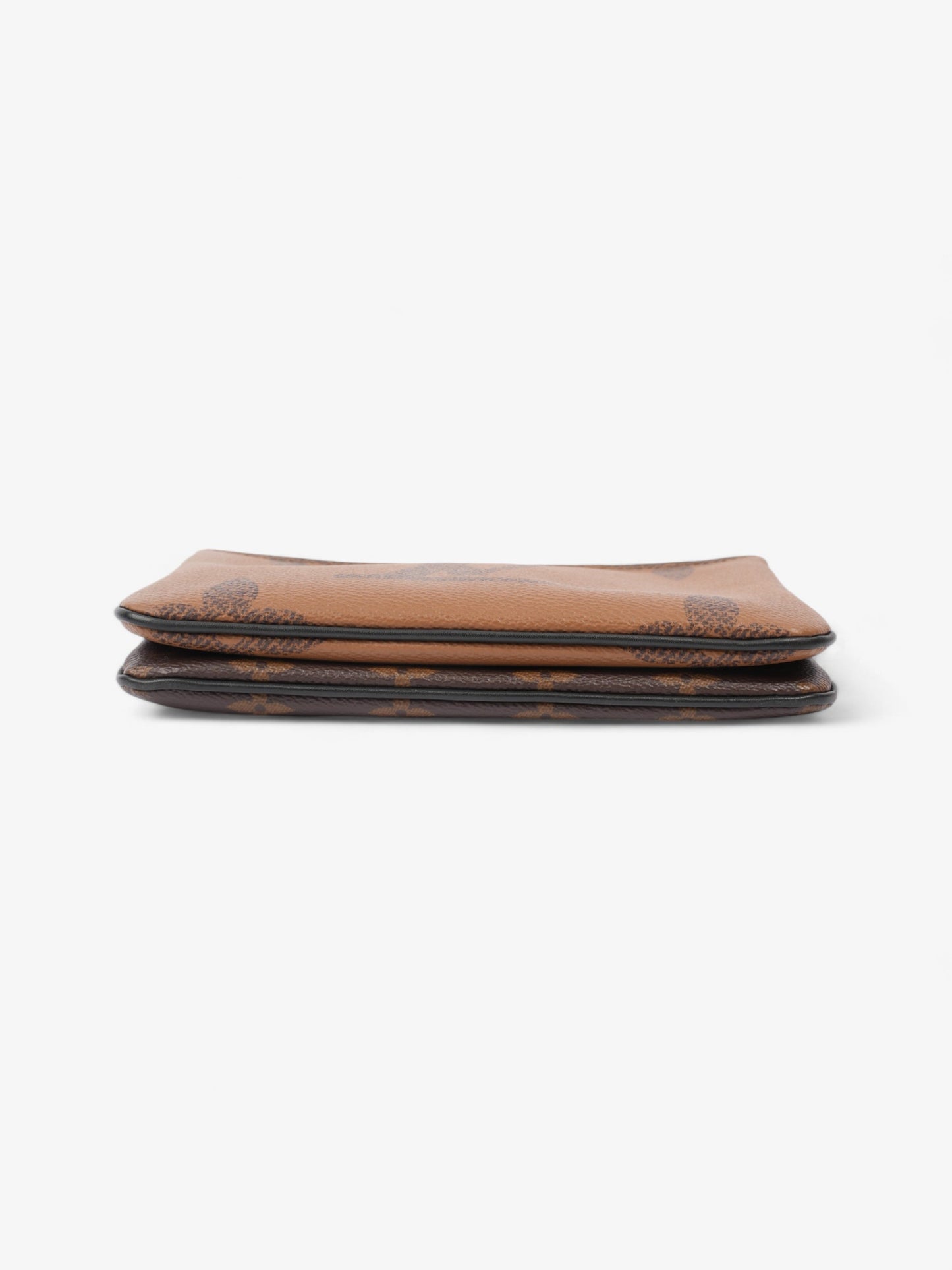 Louis Vuitton Double Zip Pochette Monogram / Reverse Monogram Coated Canvas