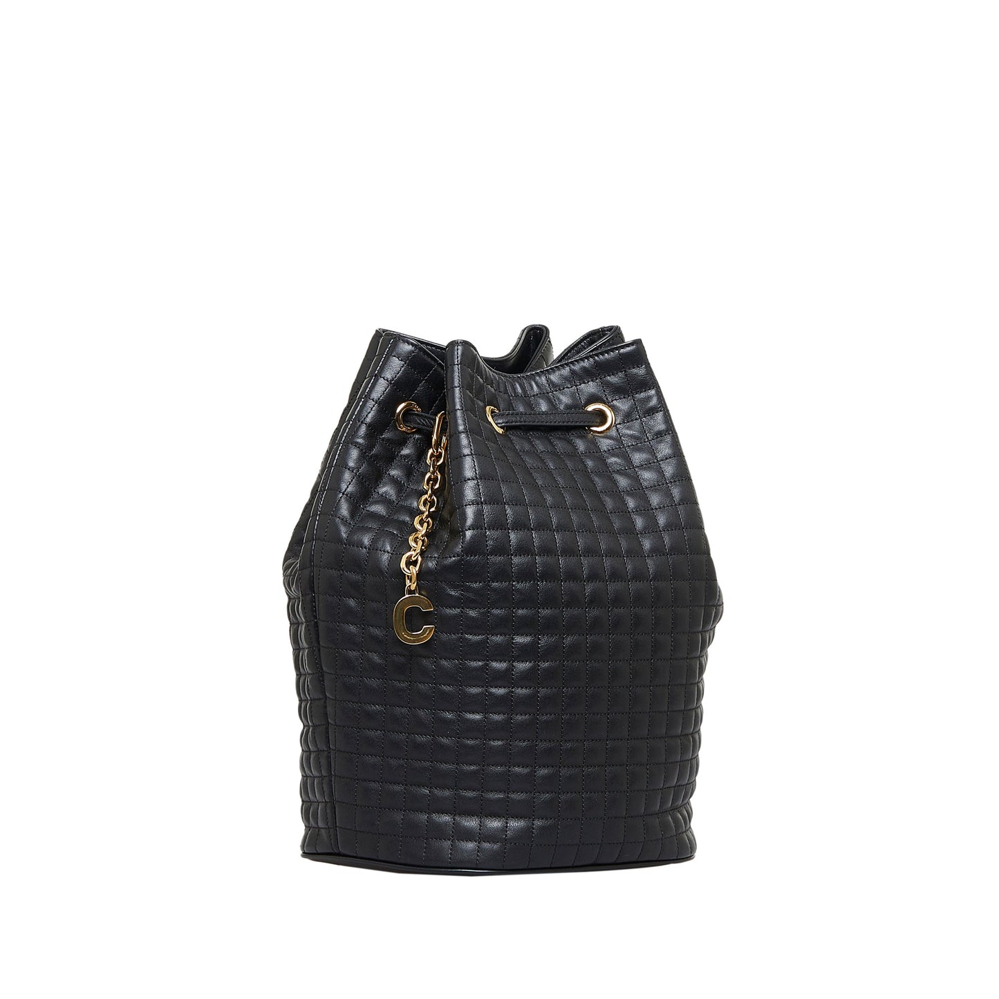 Celine Backpack Black Quilted Leather