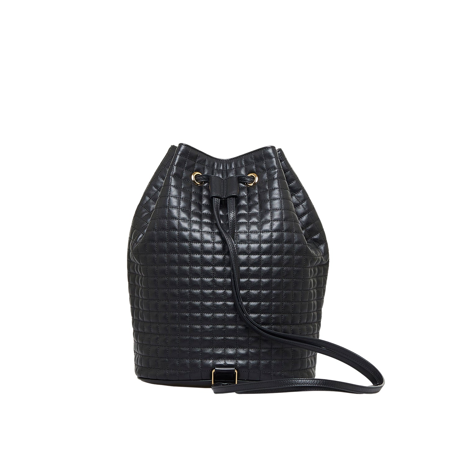 Celine Backpack Black Quilted Leather