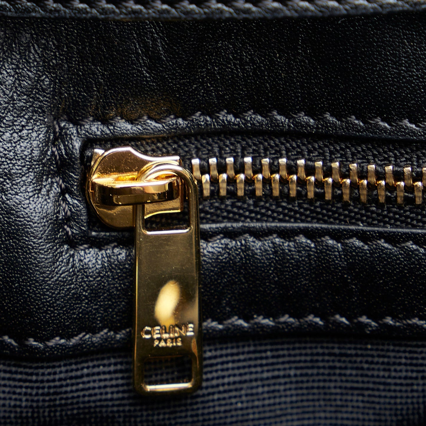 Celine Backpack Black Quilted Leather