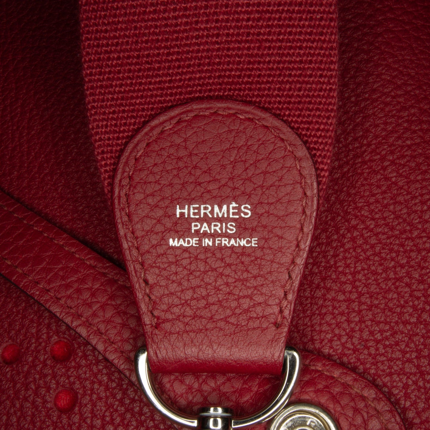 HermÃƒÆ’Ã‚Â¨s Evelyne III PM Red Clemence Palladium