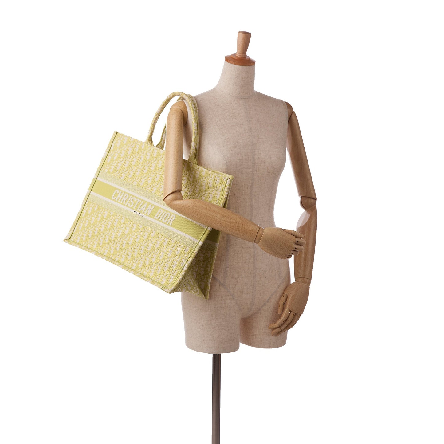 Dior Book Tote Green Oblique Canvas