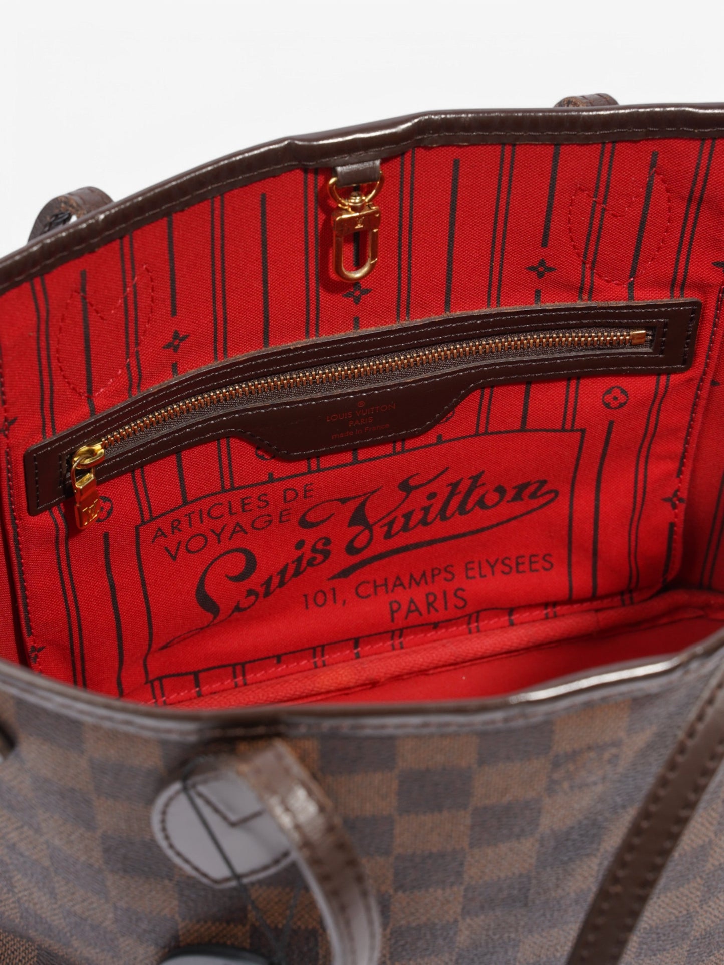 Louis Vuitton Neverfull Damier Ebene Coated Canvas PM