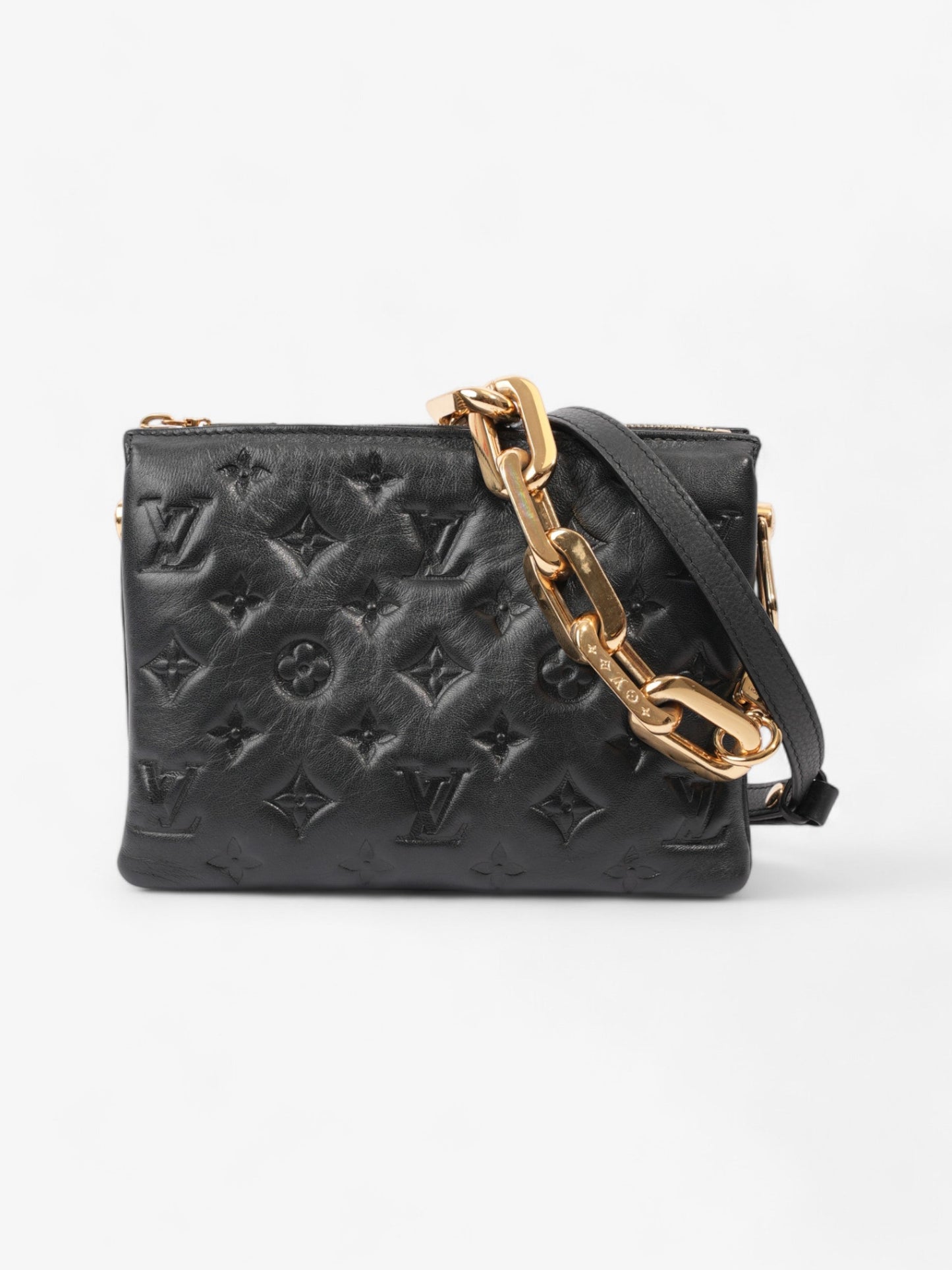 Louis Vuitton Coussin Black Lambskin Leather BB