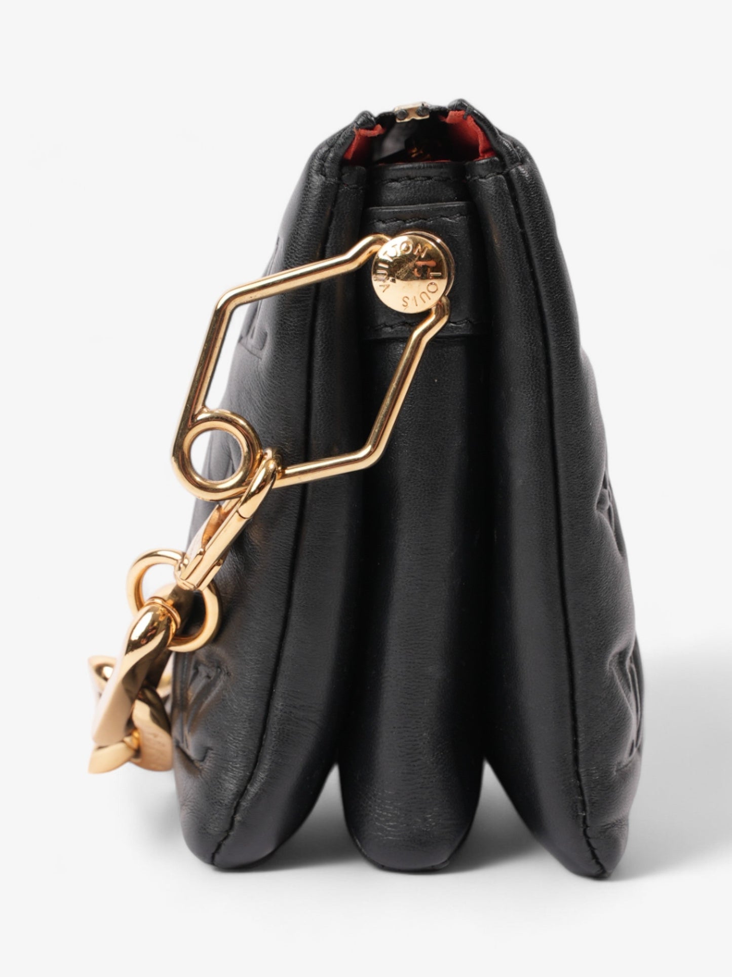 Louis Vuitton Coussin Black Lambskin Leather BB