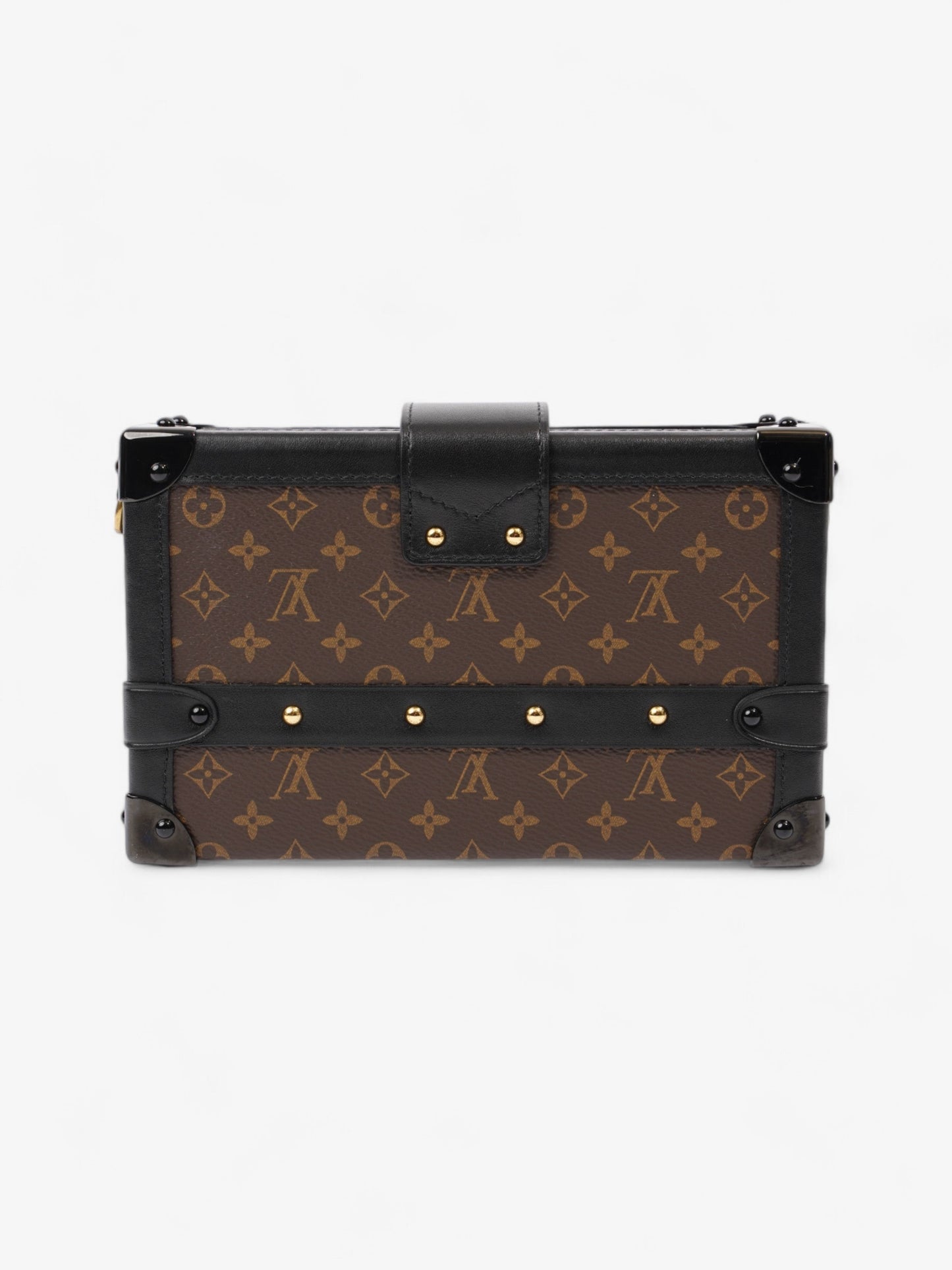 Louis Vuitton Petite Malle Bag Monogram / Black Coated Canvas
