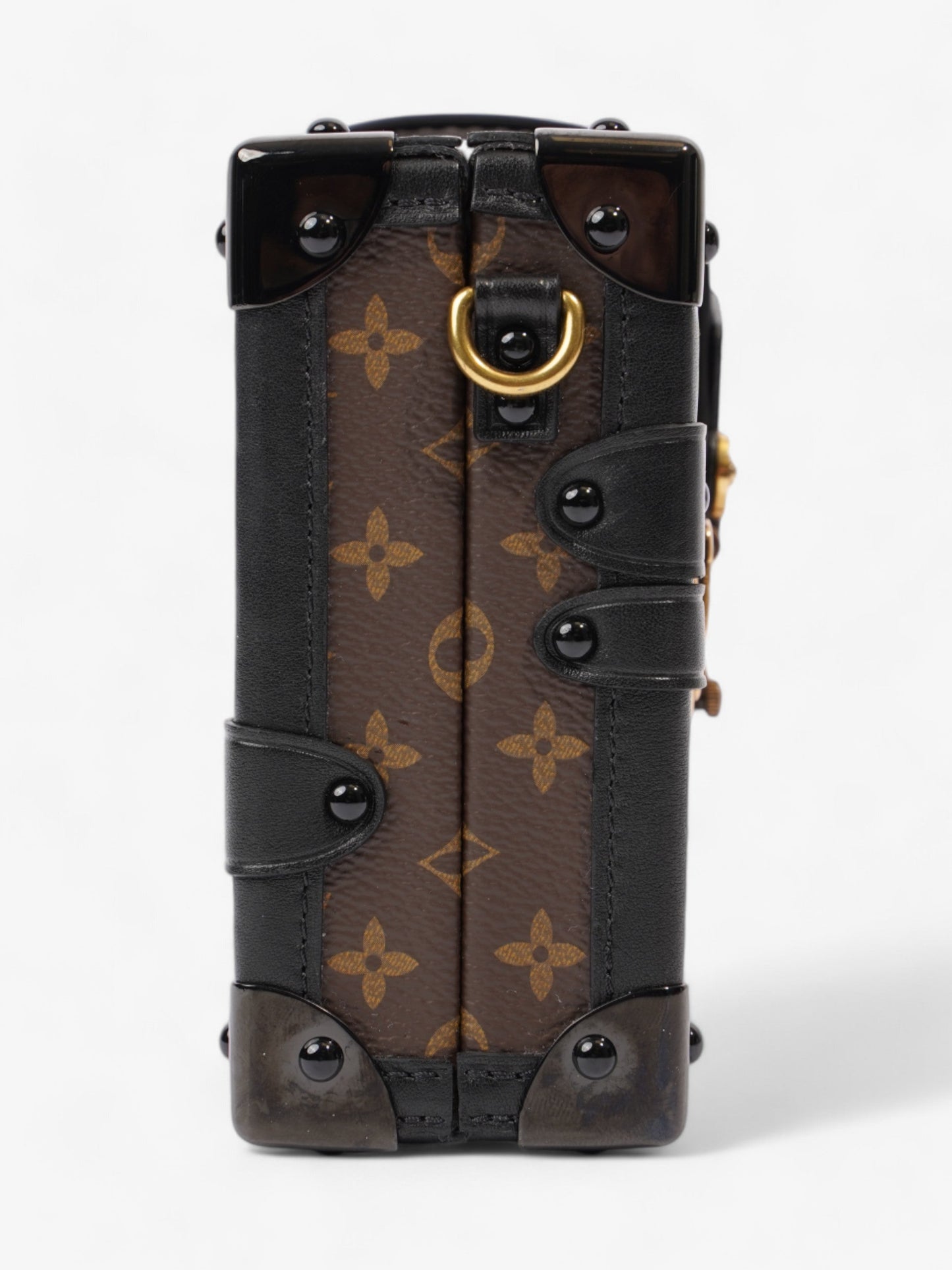 Louis Vuitton Petite Malle Bag Monogram / Black Coated Canvas