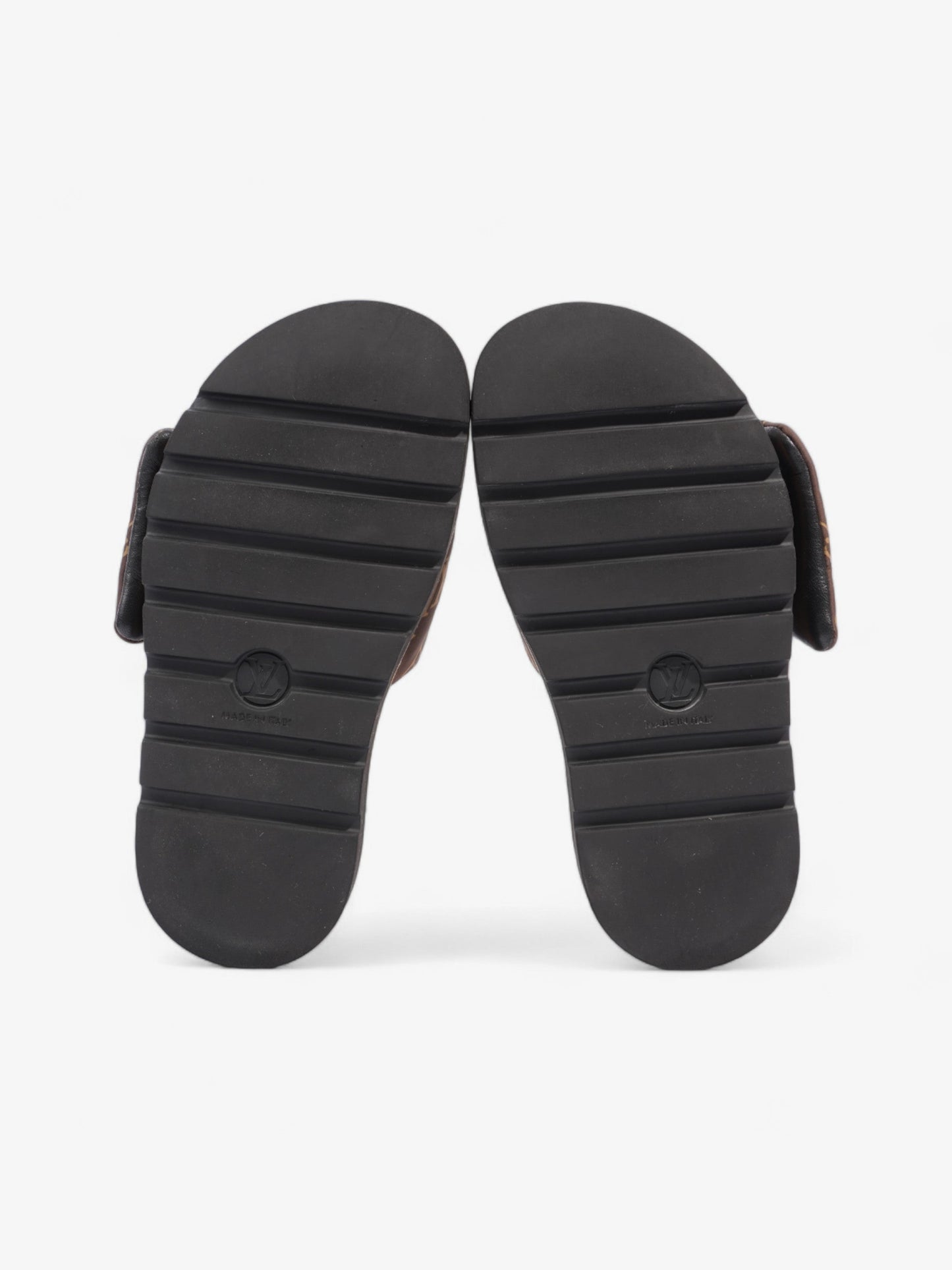Louis Vuitton Pillow Slides Black / Brown Monogram Nylon EU 39 UK 6