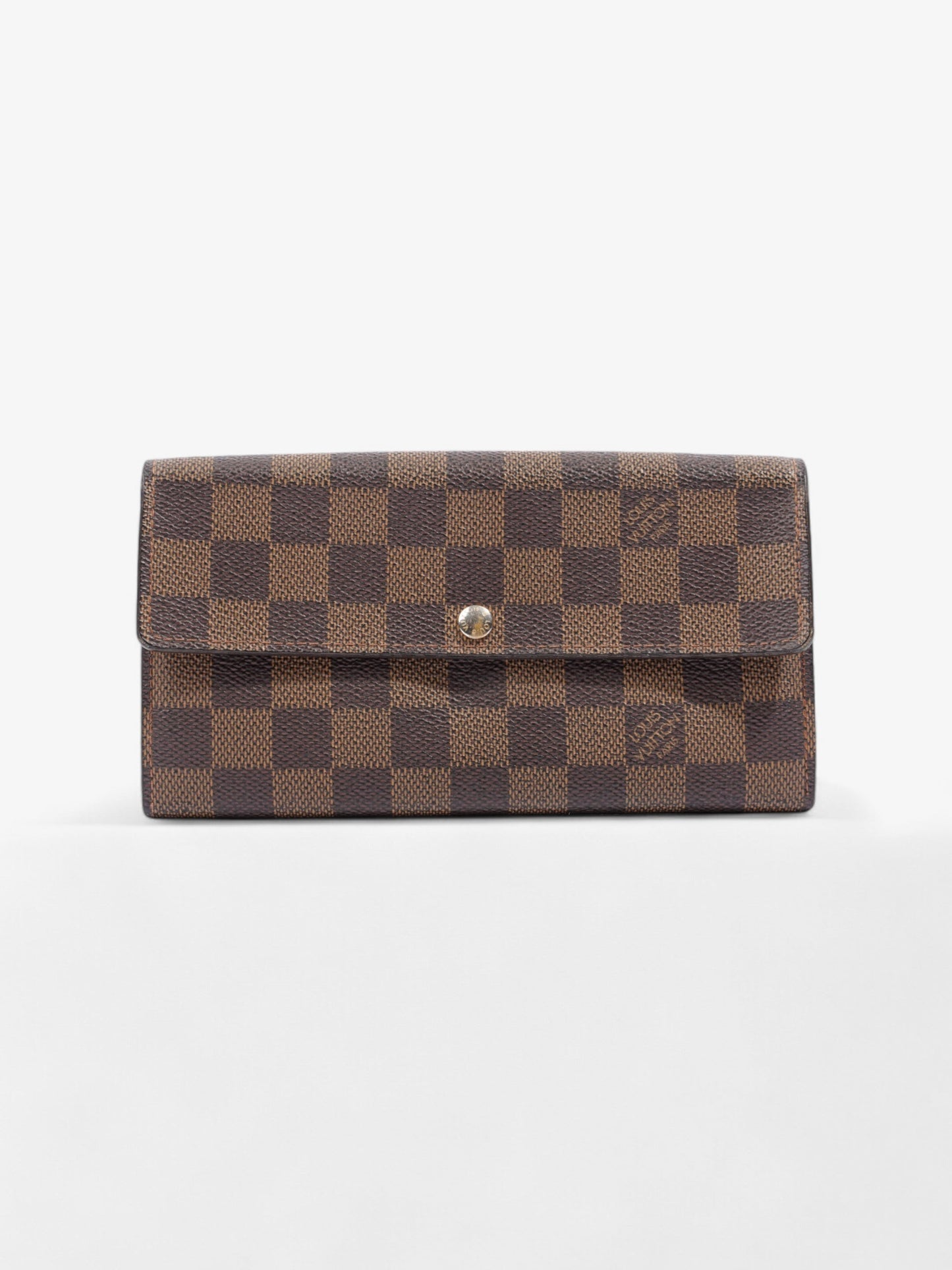 Louis Vuitton Sarah Wallet Damier Ebene Coated Canvas