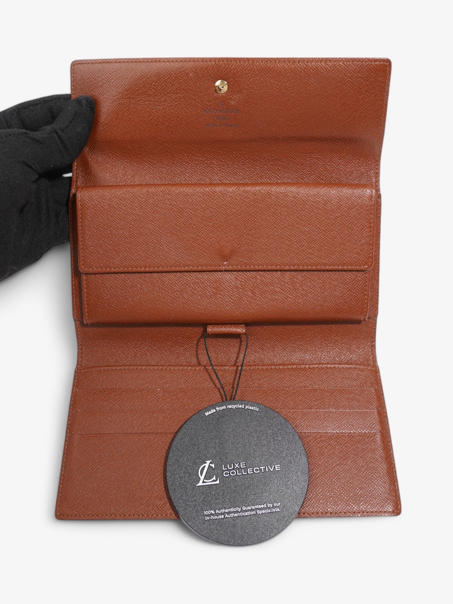 Louis Vuitton Sarah Wallet Monogram Coated Canvas