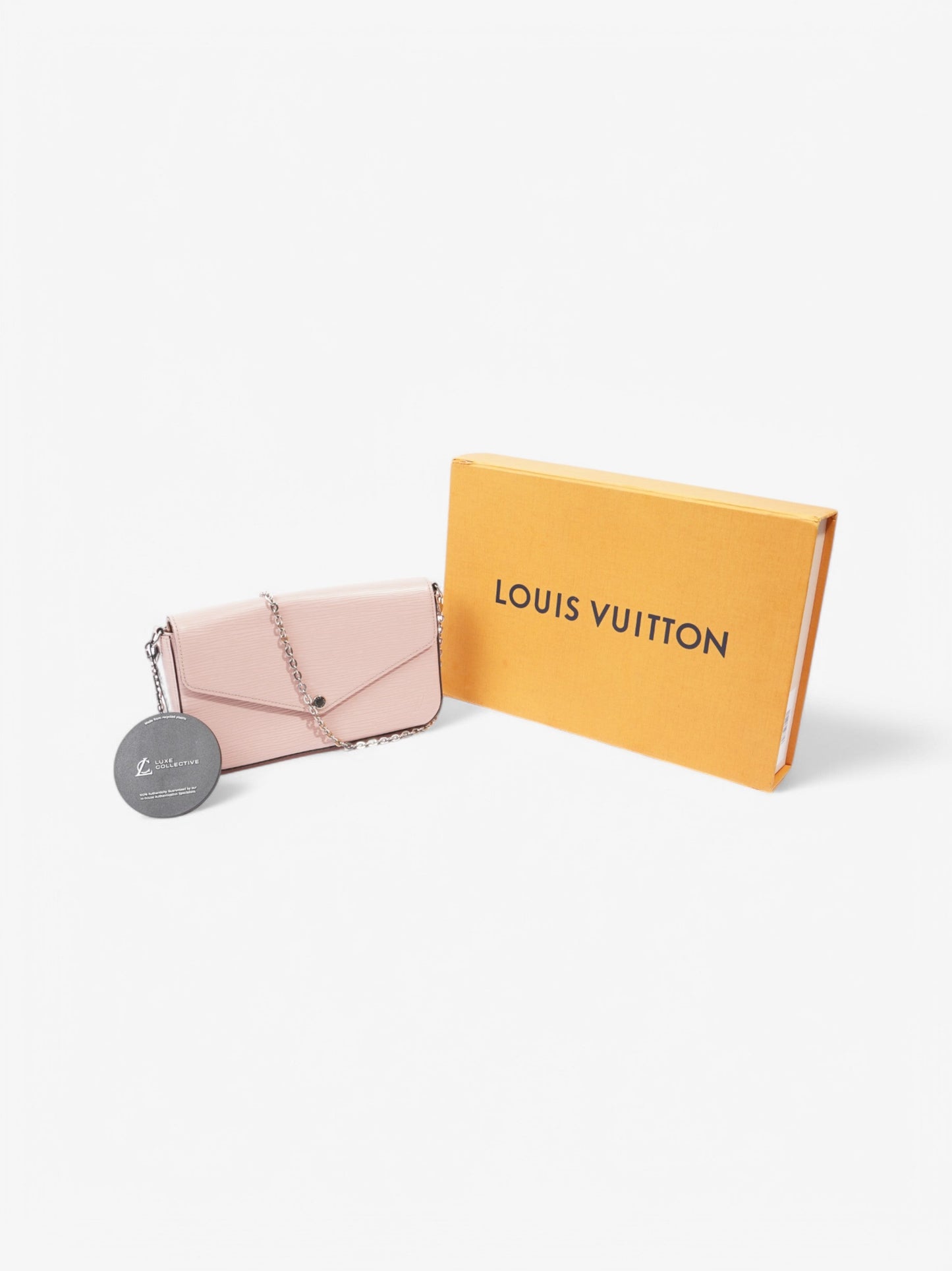 Louis Vuitton Pochette Felicie Light Pink Epi Leather