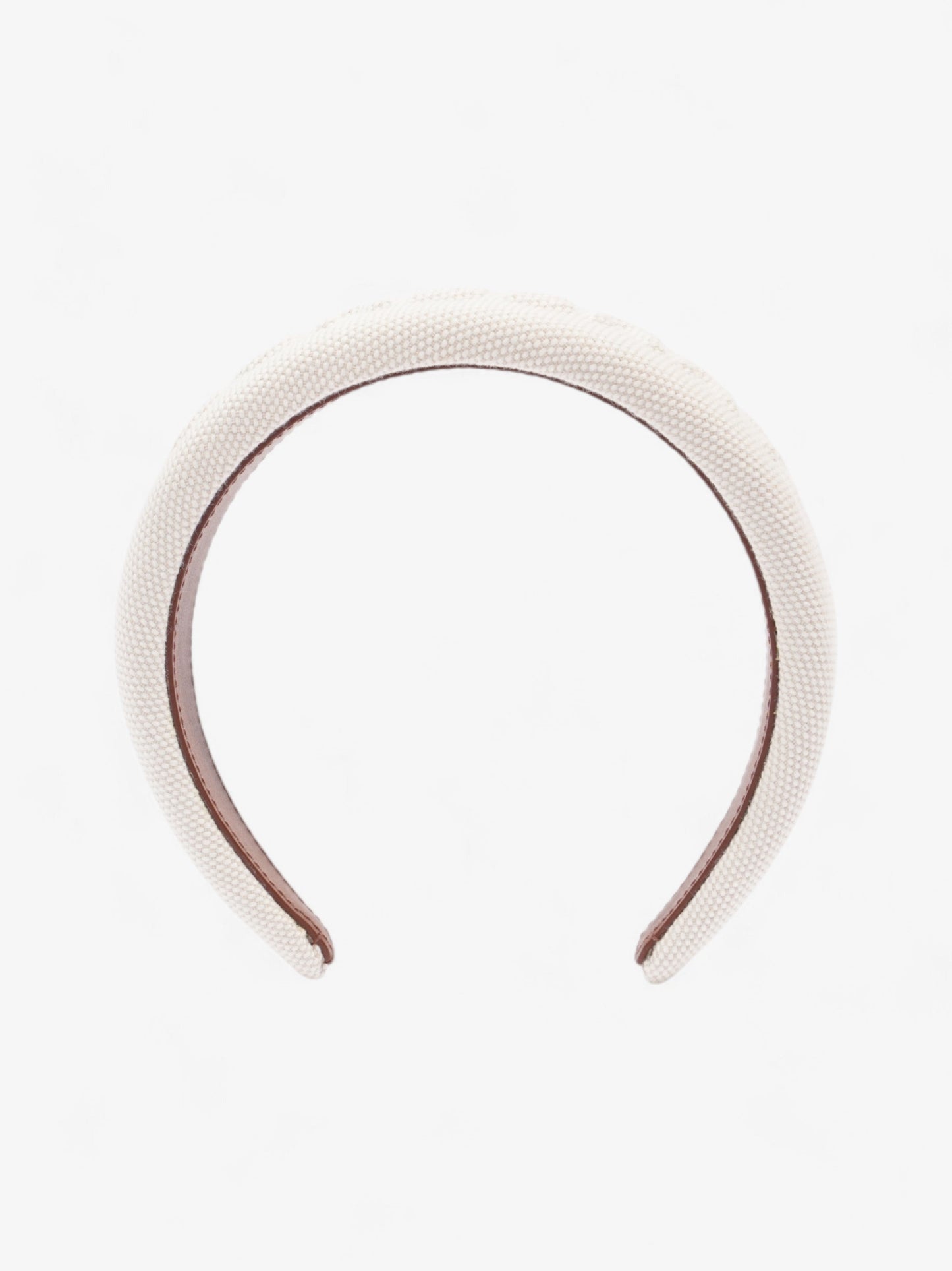 Burberry Logo Hairband White Cotton